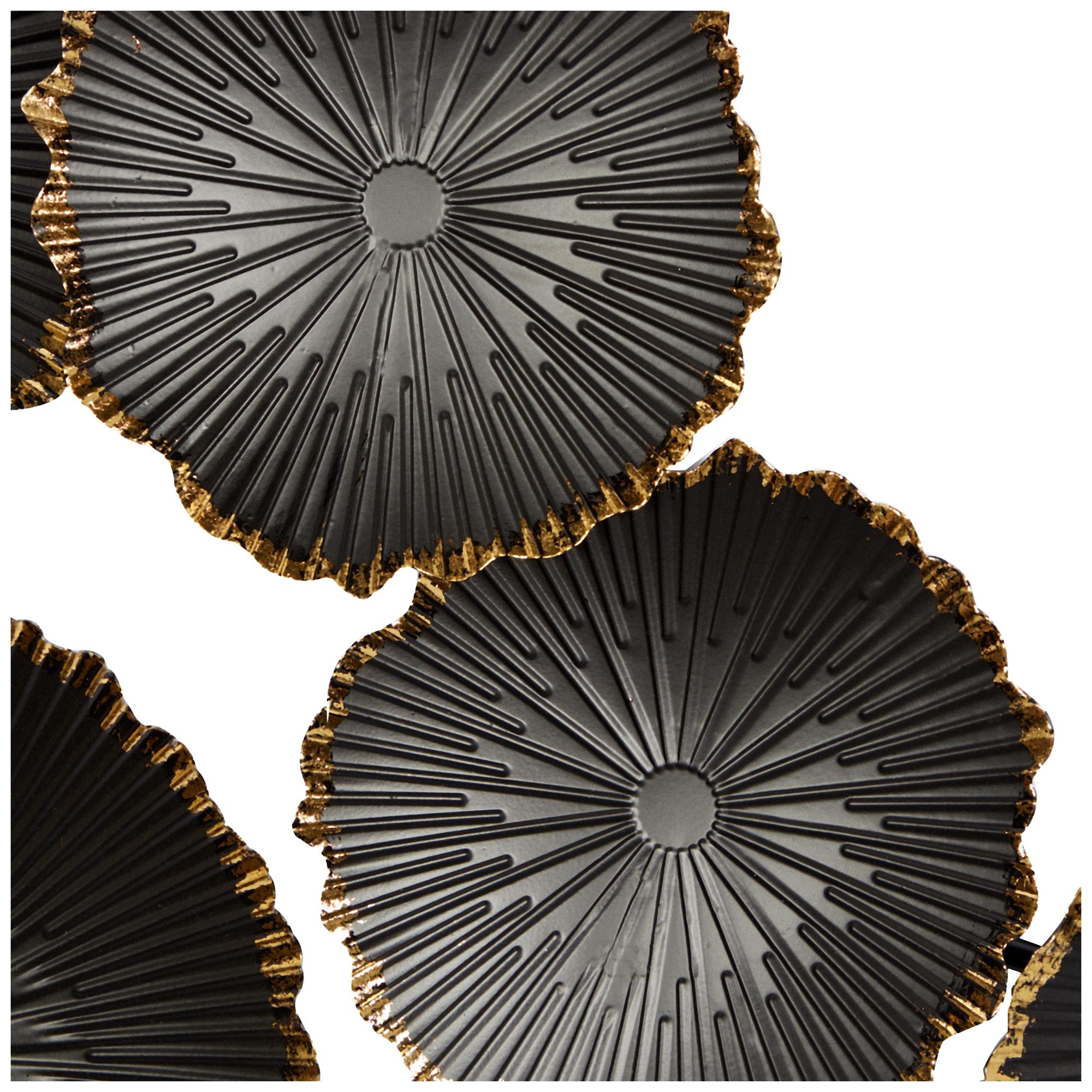 Image 4 Black Metal Contemporary Wall Decor, 26" x 2" x 23" more views