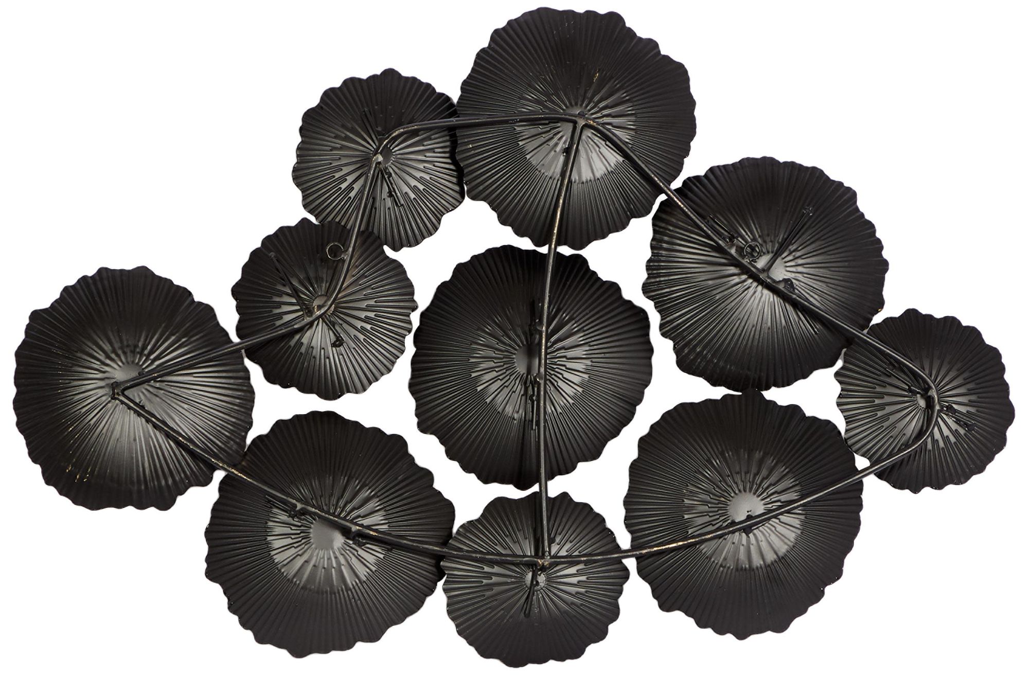 Image 5 Black Metal Contemporary Wall Decor, 26" x 2" x 23" more views