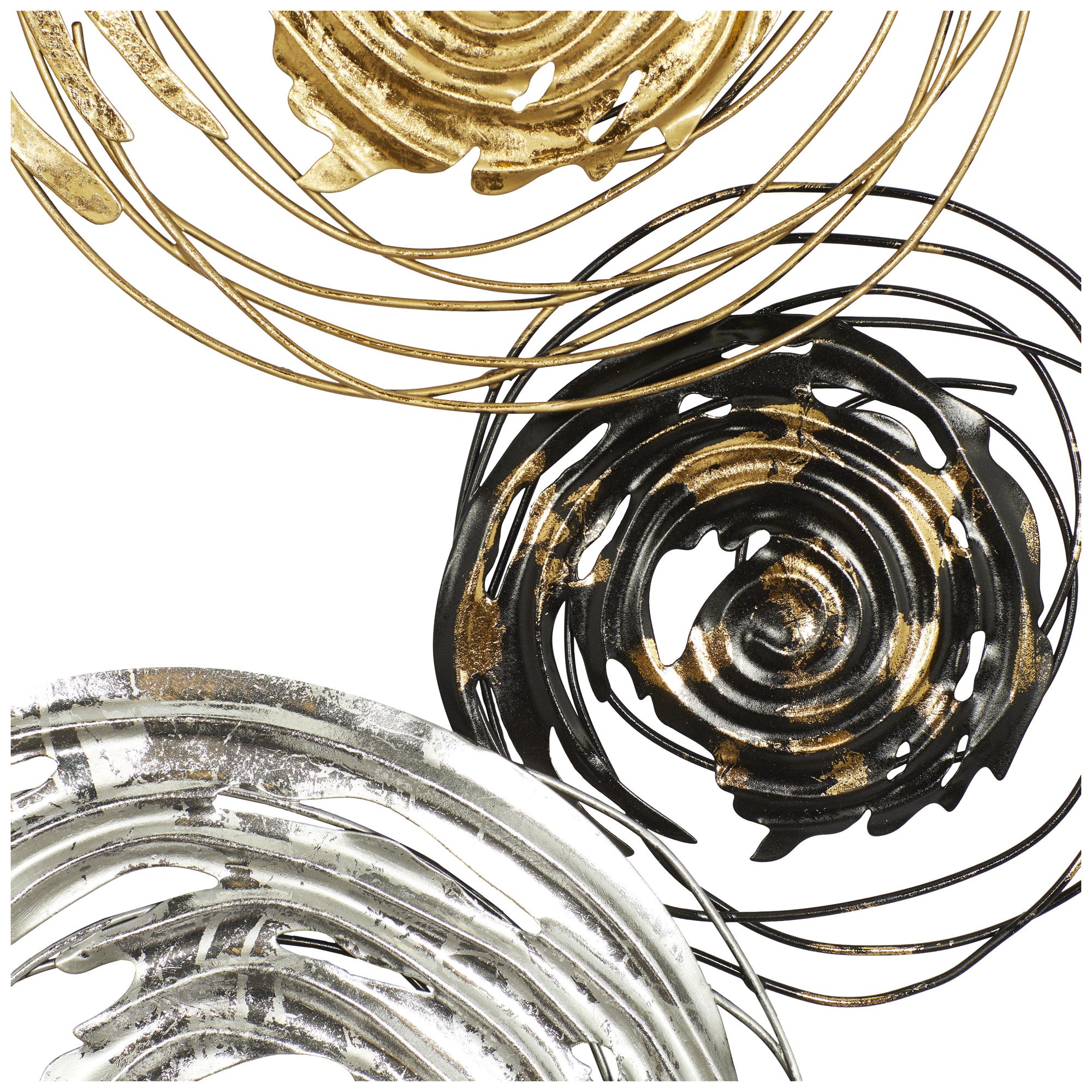 Image 3 Black Metal Contemporary Wall Decor, S/2 14"W, 36"H more views