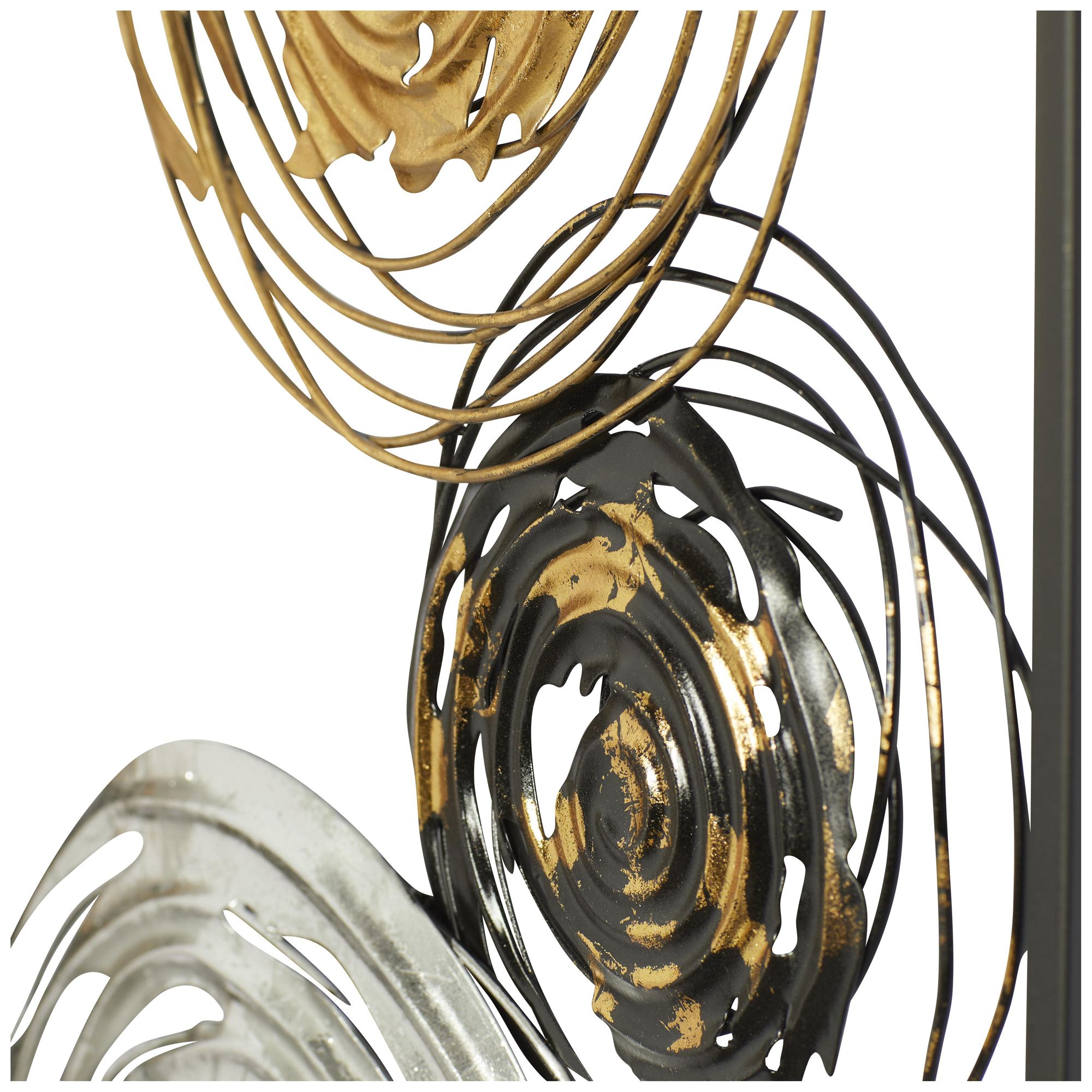 Image 4 Black Metal Contemporary Wall Decor, S/2 14"W, 36"H more views