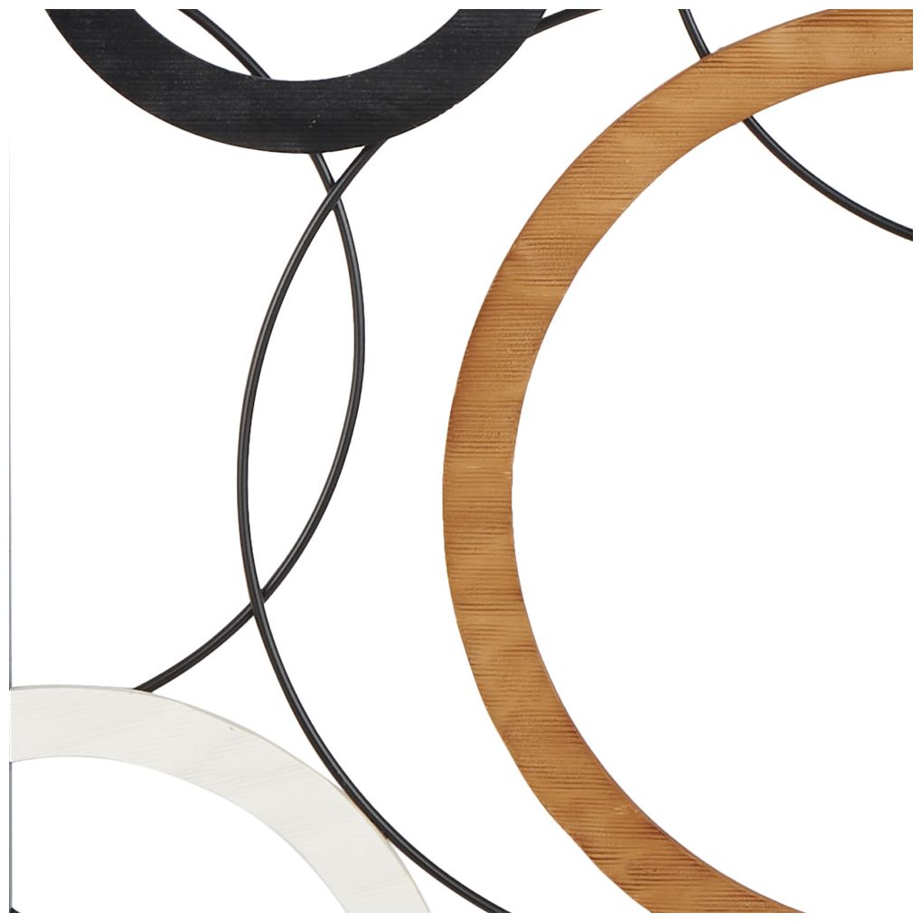 Black Metal Contemporary Wall Decor, S/3 18"W, 36"H