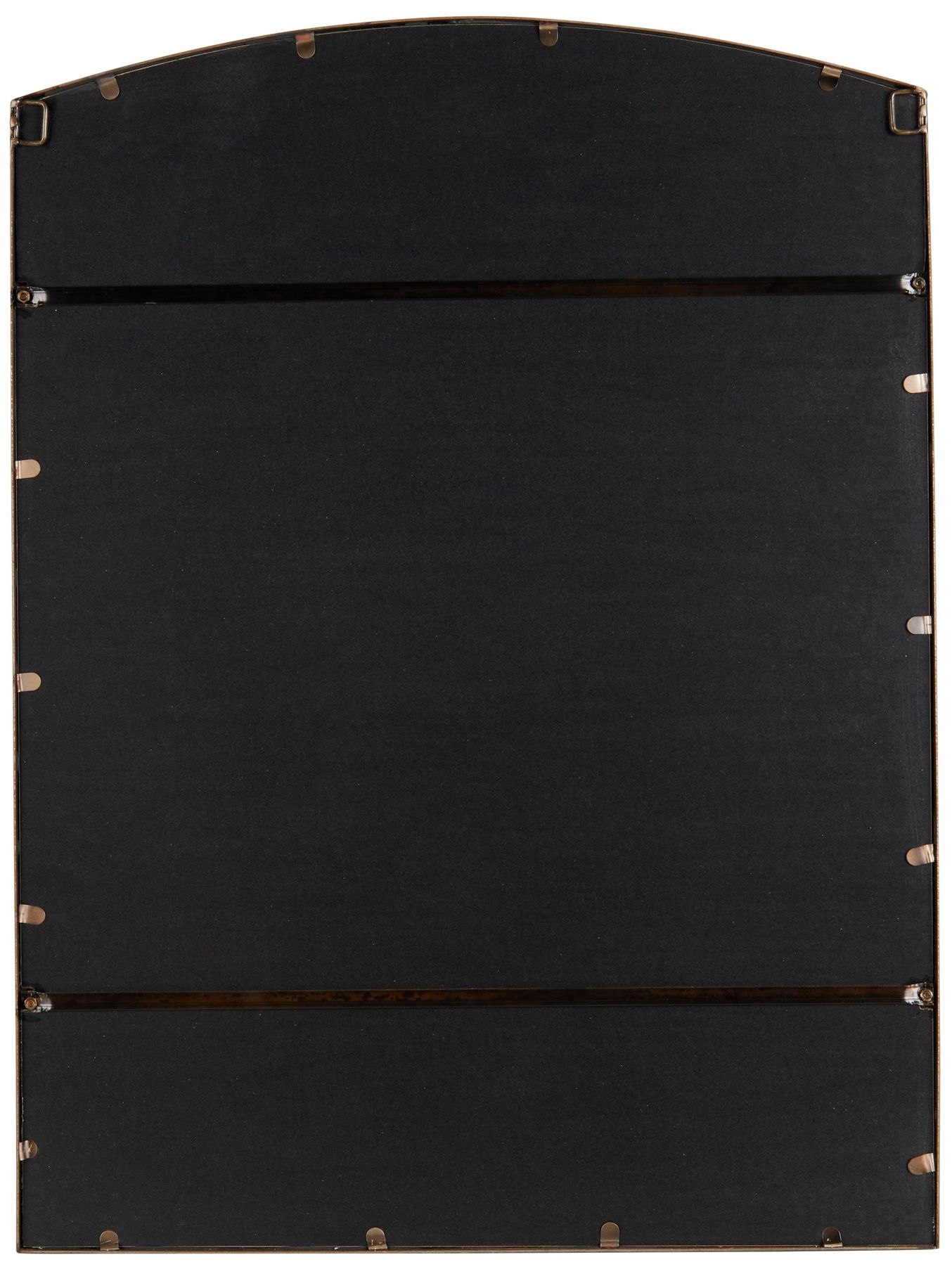 Image 5 Black Metal Contemporary Wall Mirror, 30" x 1" x 40" more views