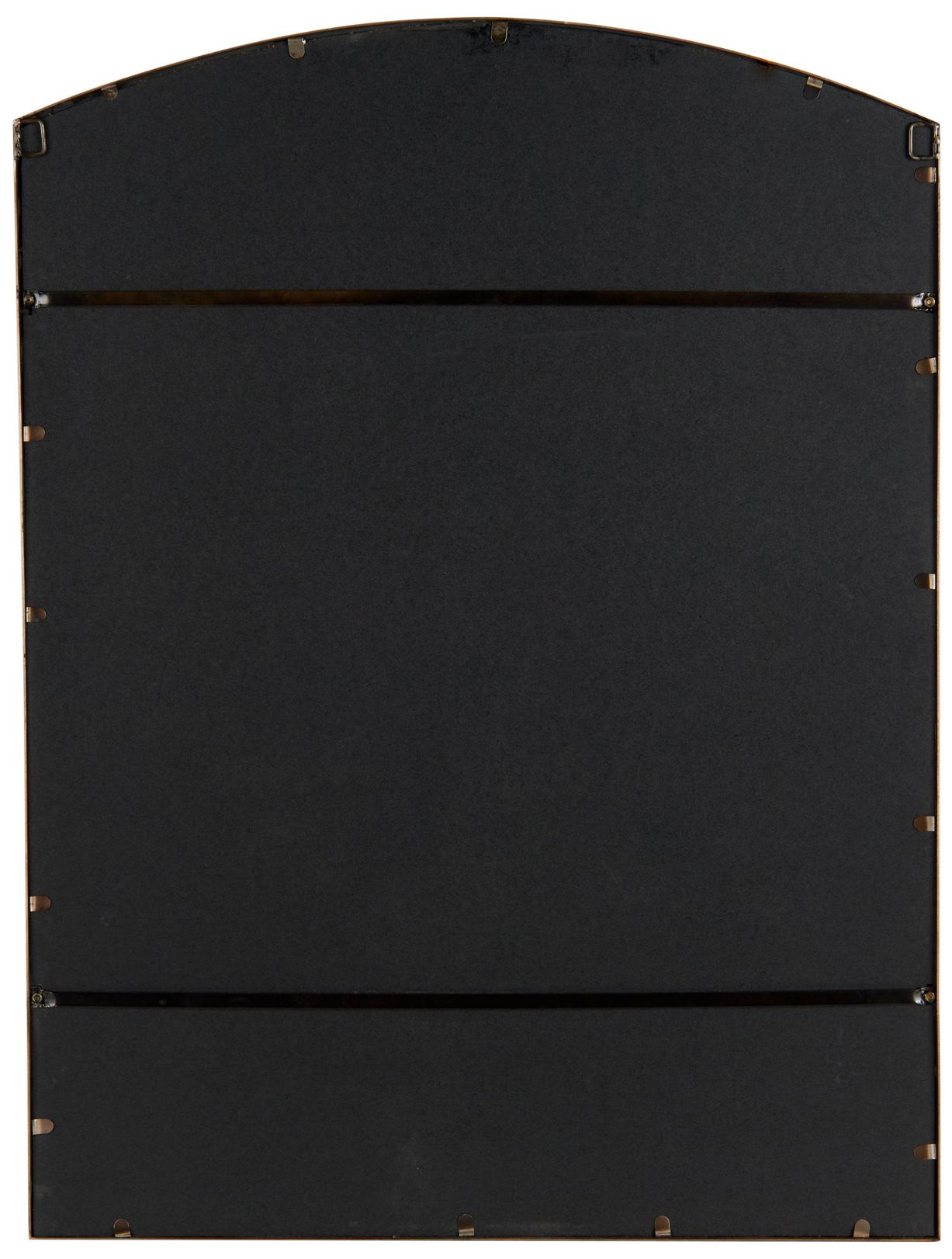 Image 7 Black Metal Contemporary Wall Mirror, 36" x 1" x 48" more views