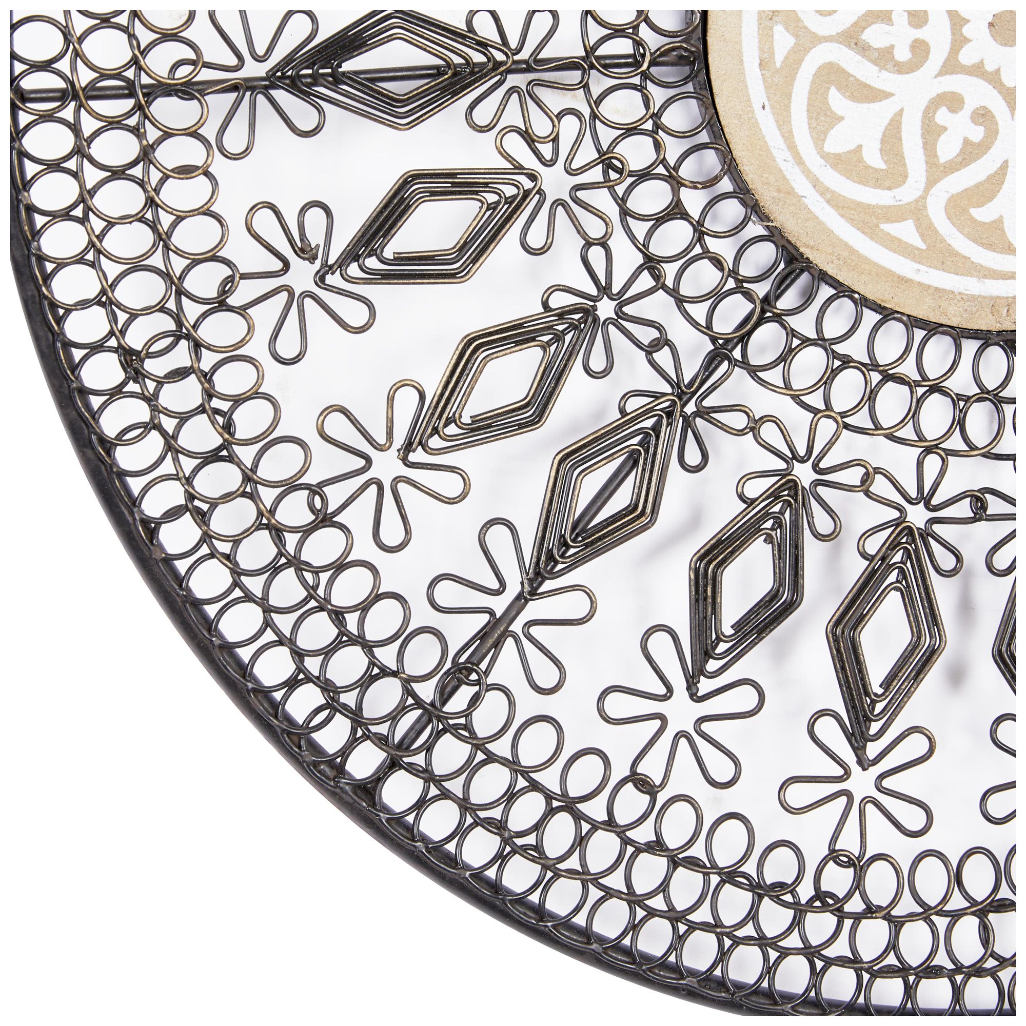 Image 3 Black Metal Eclectic Wall Decor, S/3 14", 16", 18"W more views