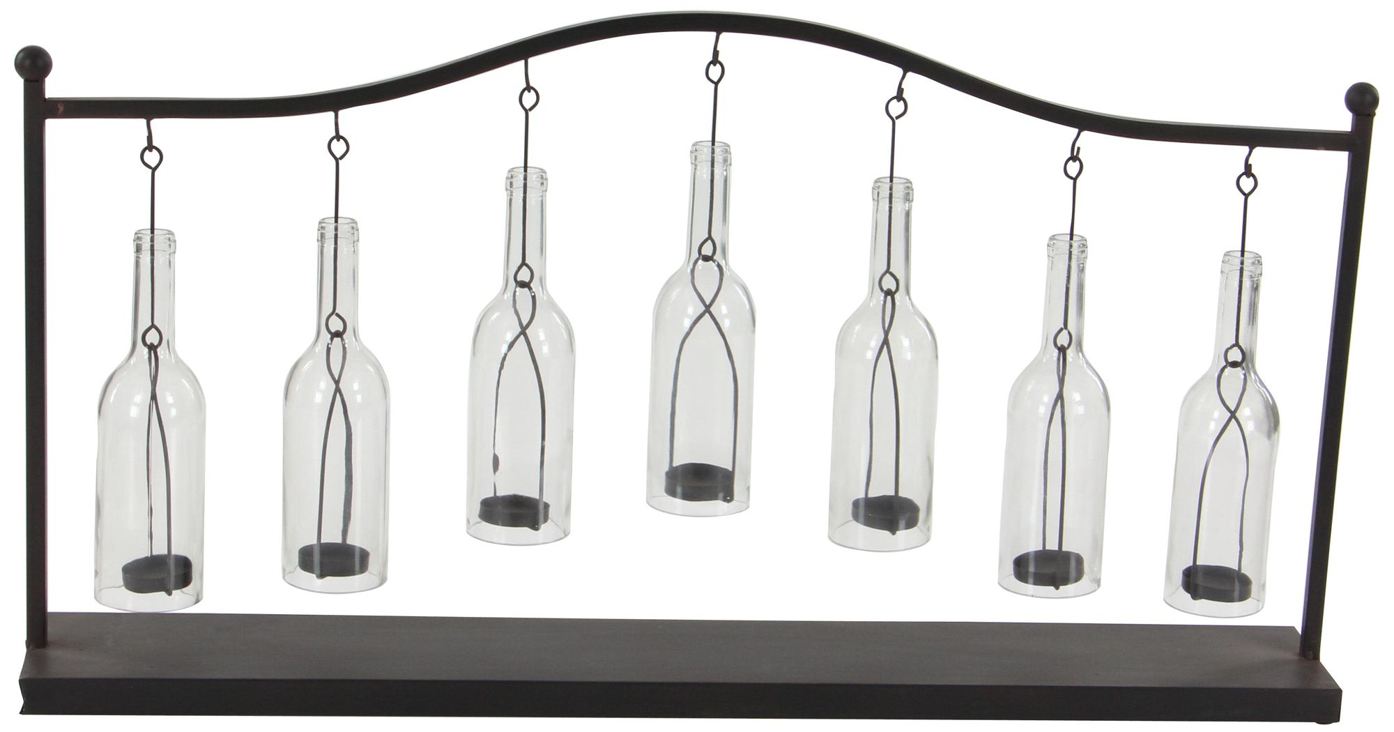 Image 5 Black Metal Farmhouse Candle Lantern, 36" x 6" x 20" more views