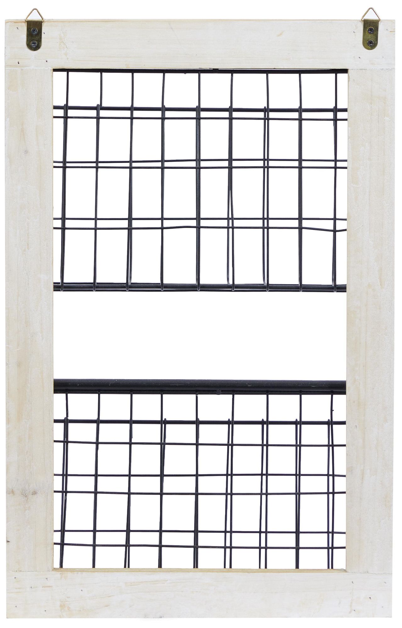 Image 4 Black Metal Farmhouse Magazine Rack Holder, 14" x 4" x 22" more views