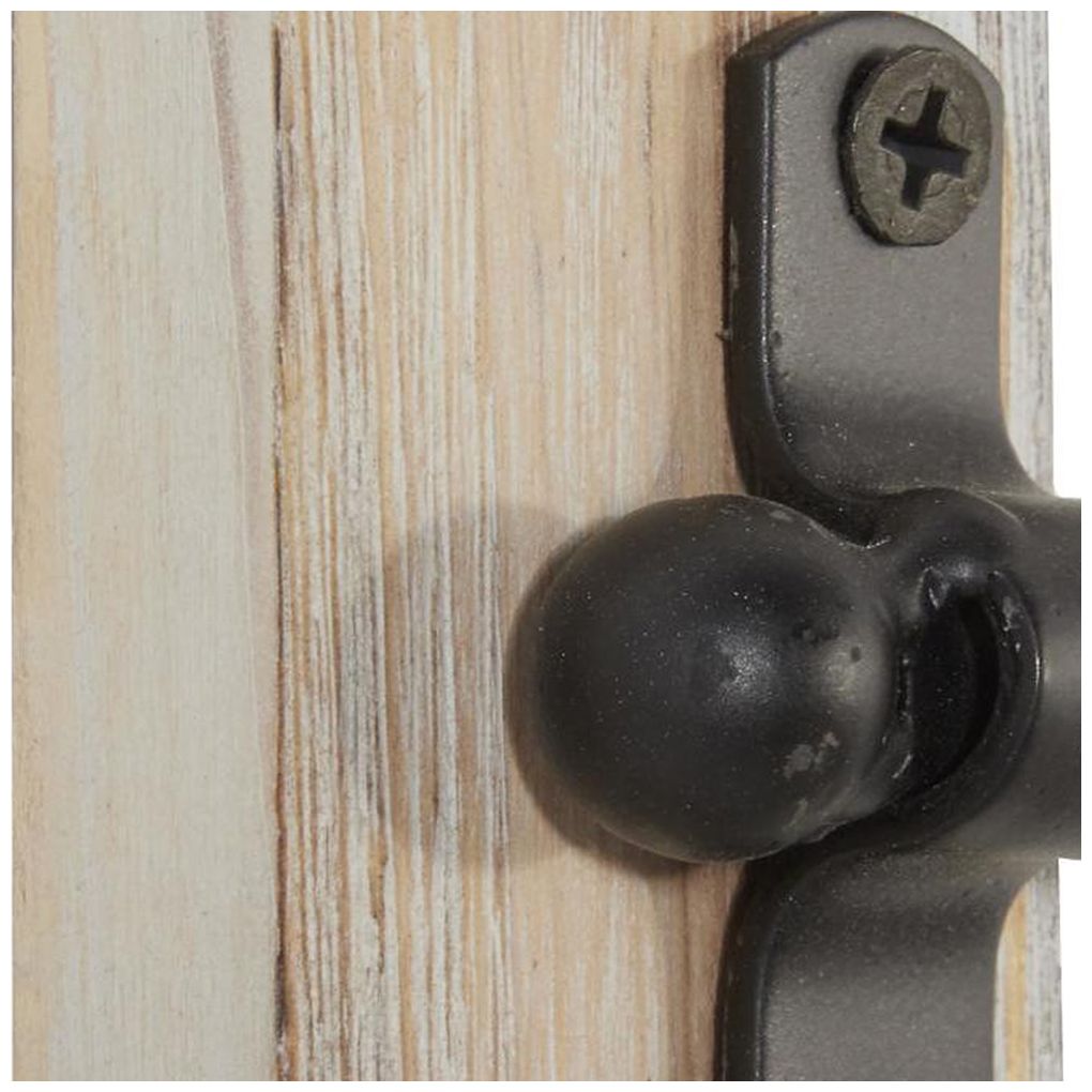 Black Metal Farmhouse Magazine Rack Holder, 14" x 4" x 36"