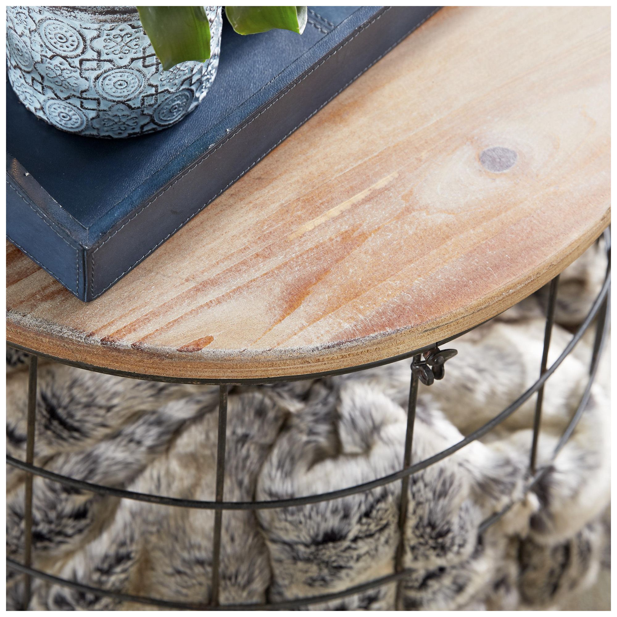 Image 3 Black Metal Farmhouse Storage Basket, S/3 18", 20", 23"H more views