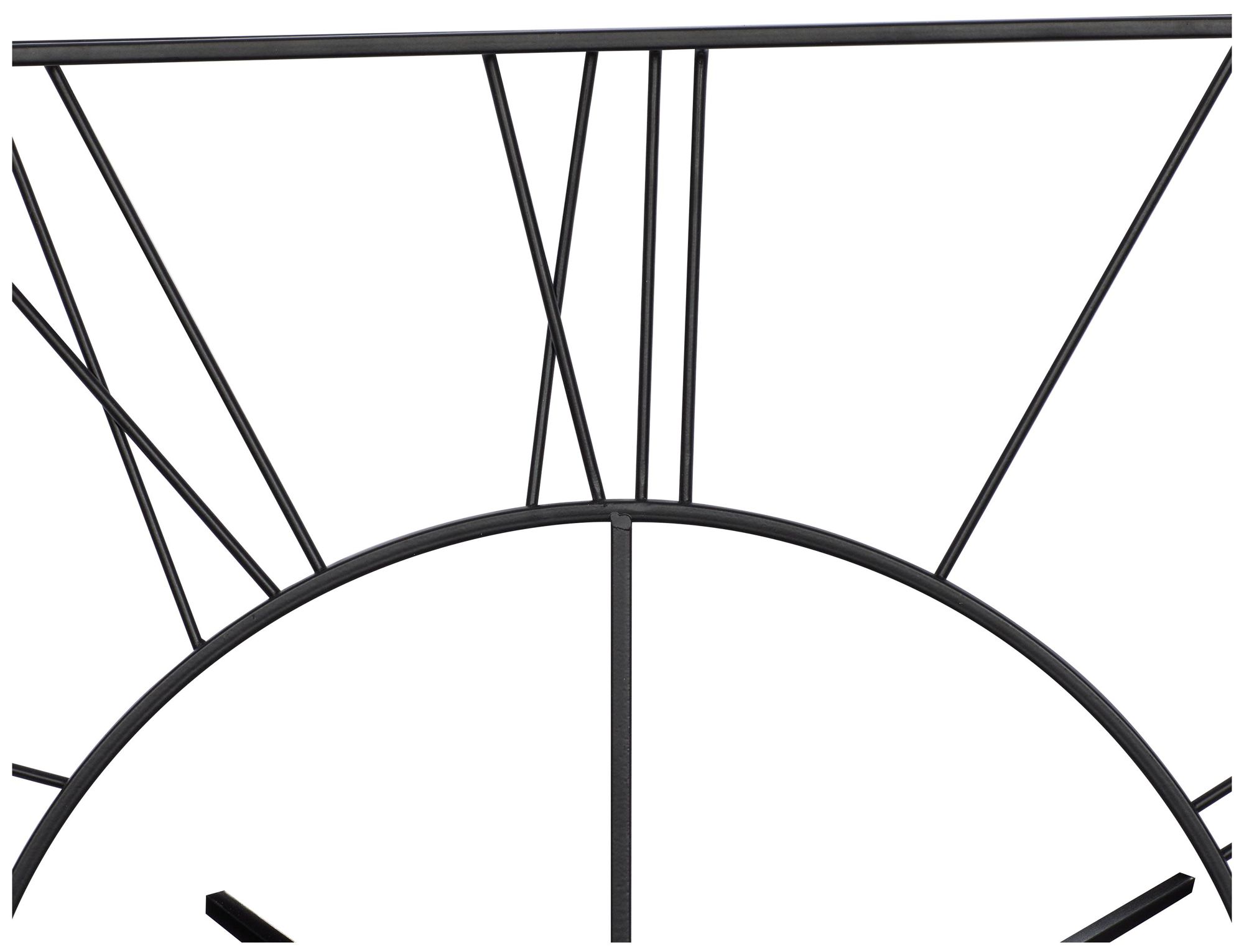 Image 3 Black Metal Glam Wall Clock, 24" x 2" x 24" more views