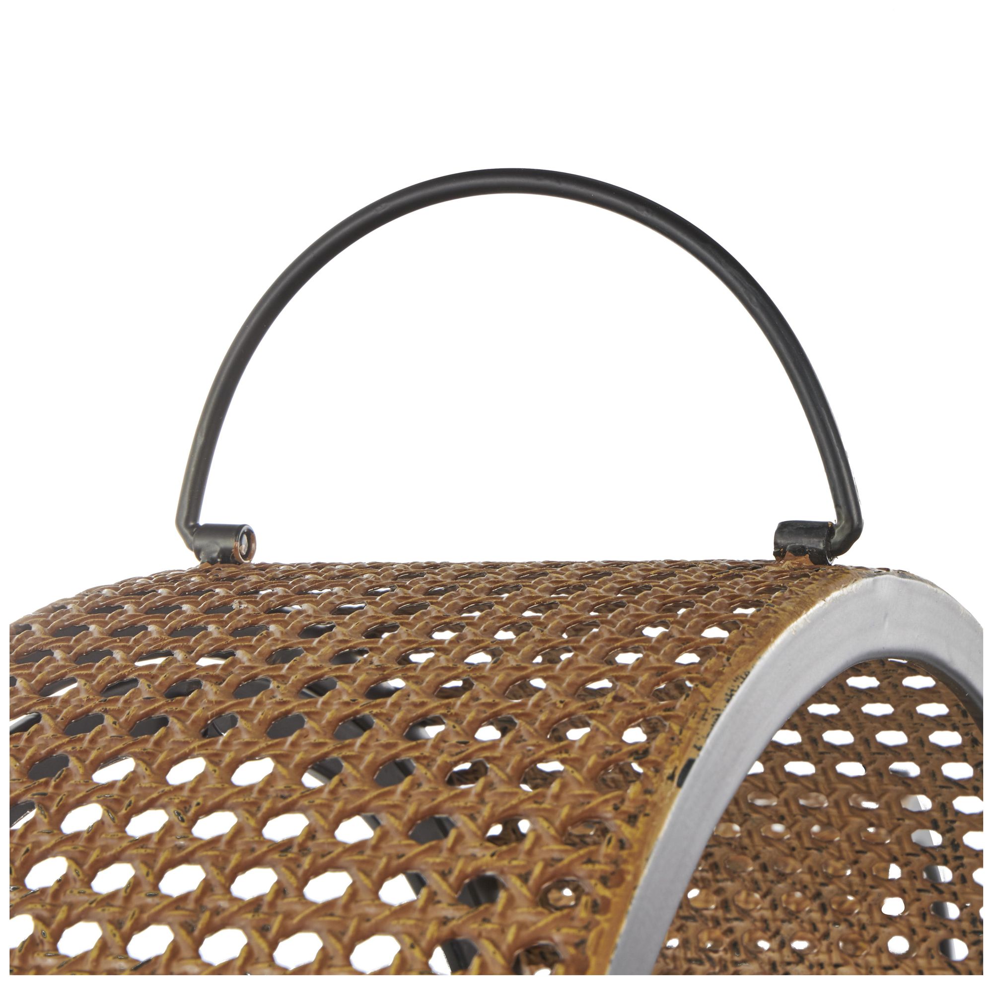 Image 4 Black Metal Industrial Candle Lantern, S/2 17", 14"H more views