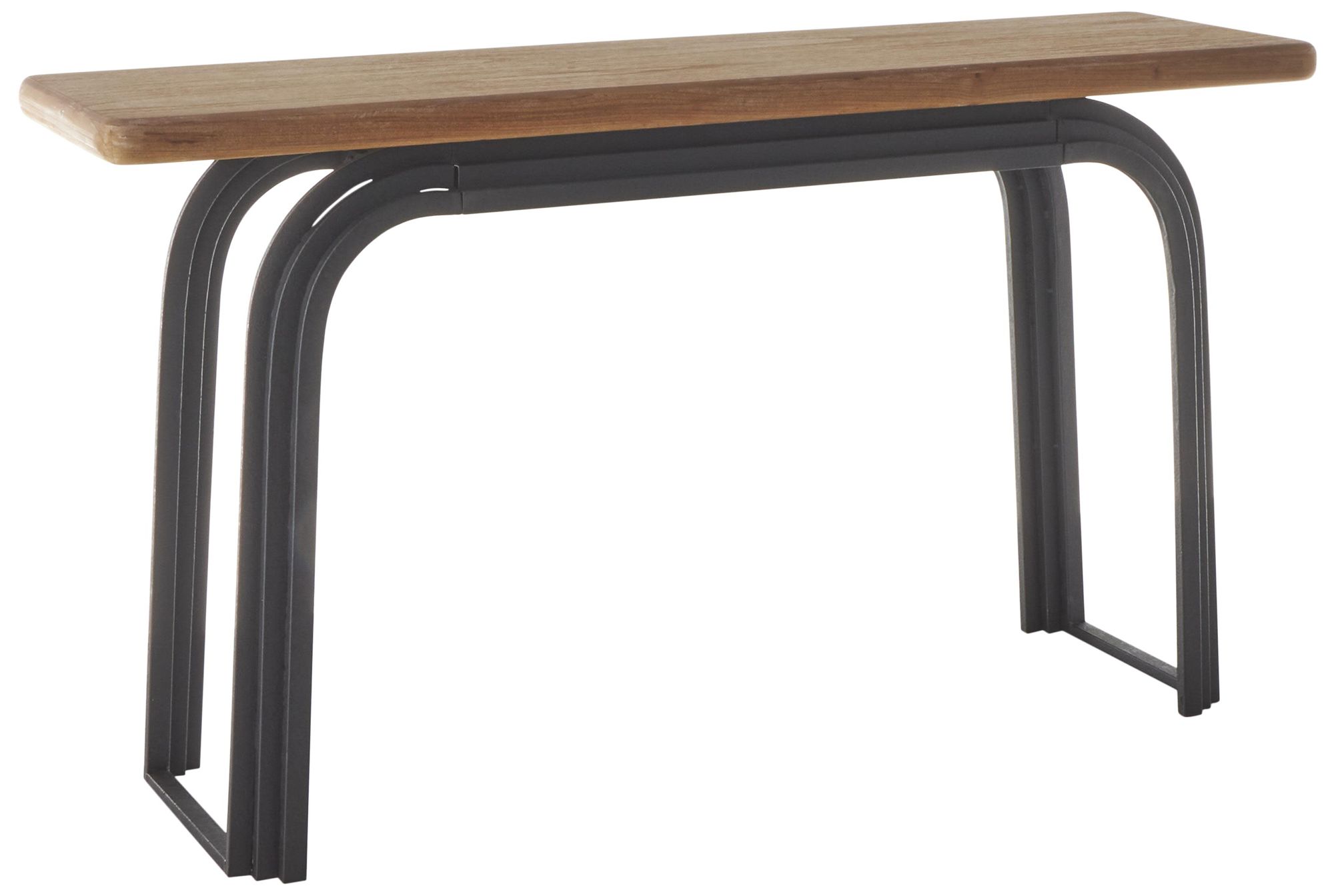 Image 2 Black Metal Industrial Console Table, 55" x 16" x 31"