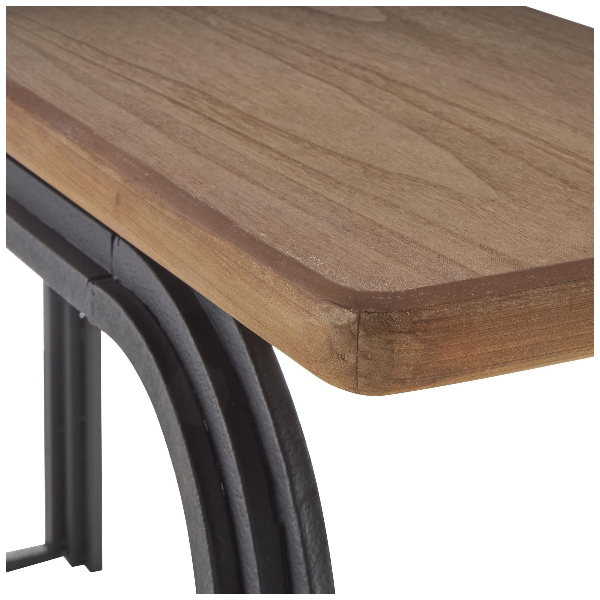 Image 3 Black Metal Industrial Console Table, 55" x 16" x 31" more views