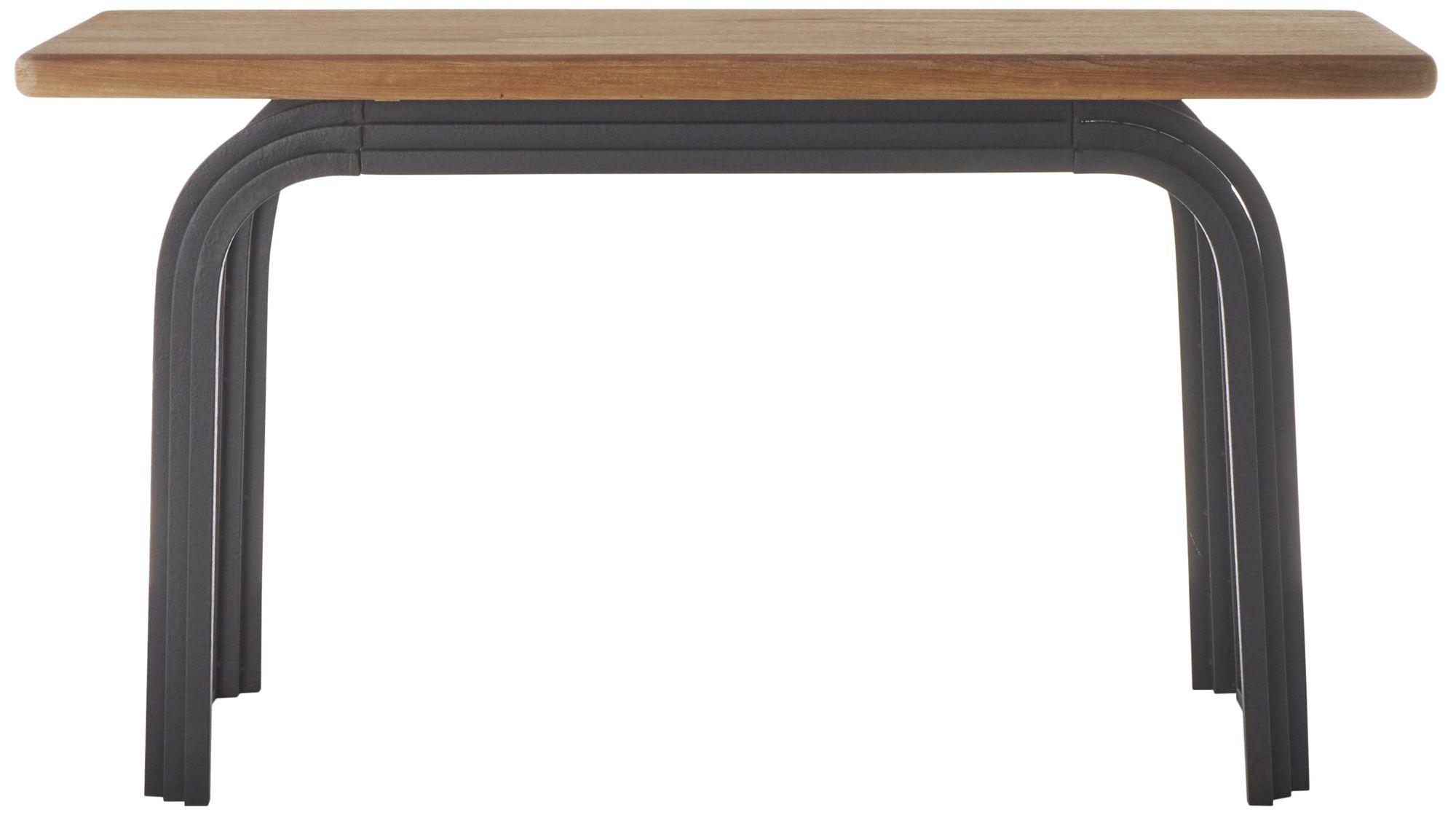 Image 5 Black Metal Industrial Console Table, 55" x 16" x 31" more views