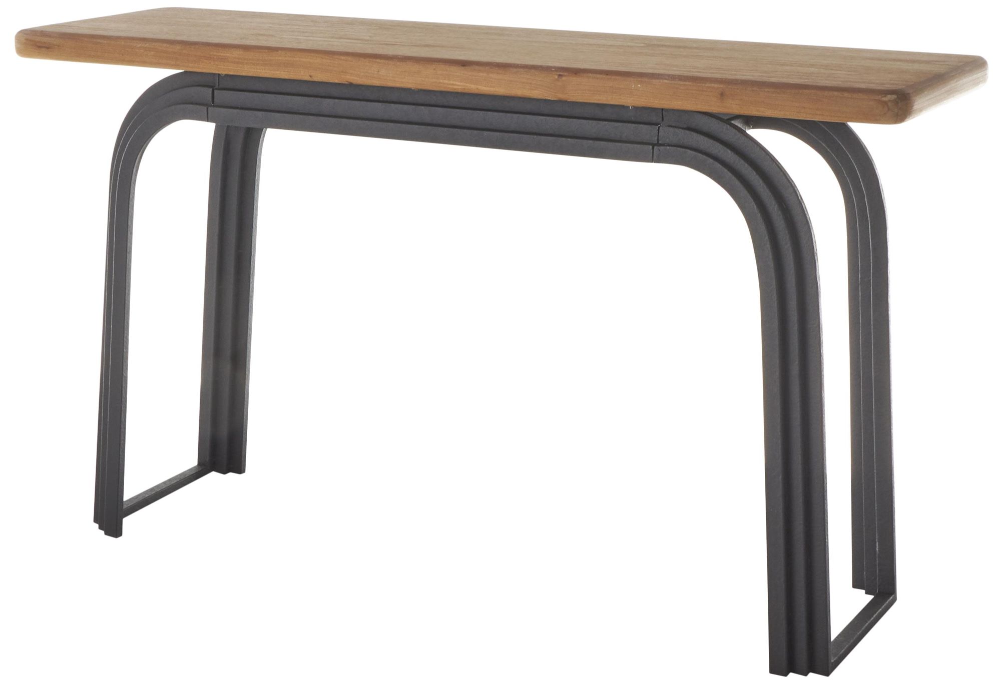 Image 6 Black Metal Industrial Console Table, 55" x 16" x 31" more views