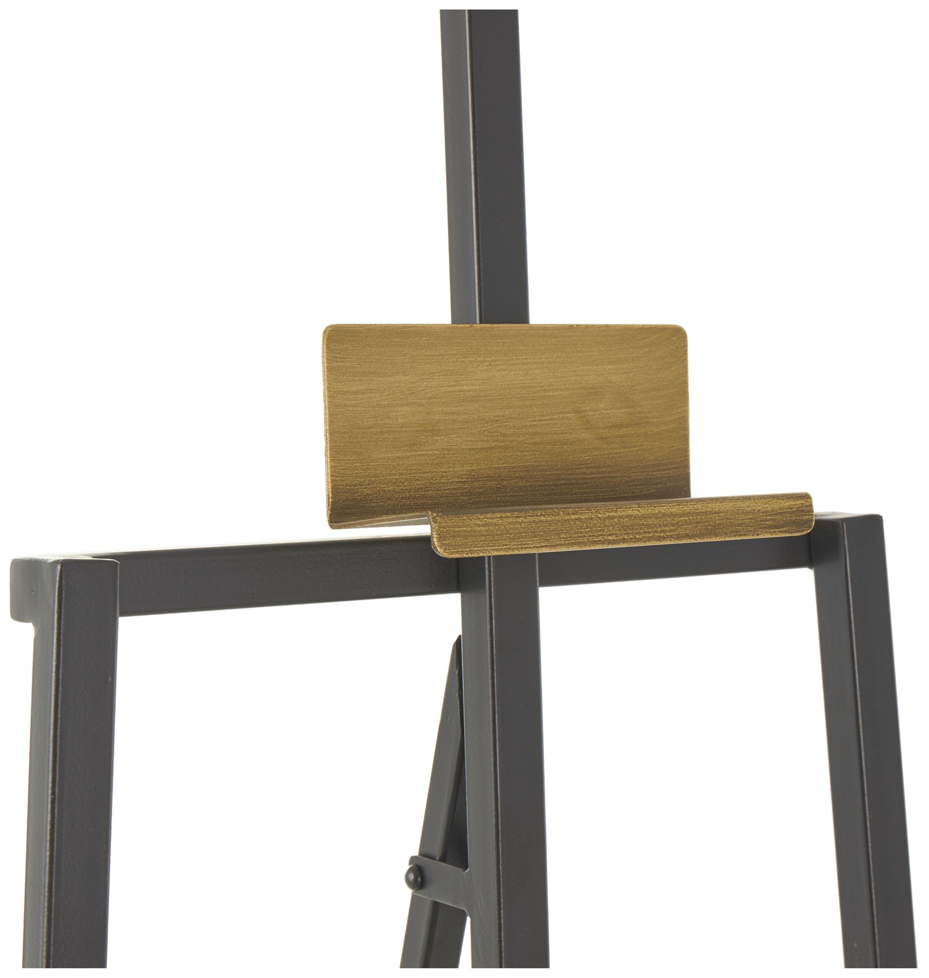 Image 3 Black Metal Industrial Easel, 15" x 24" x 69" more views