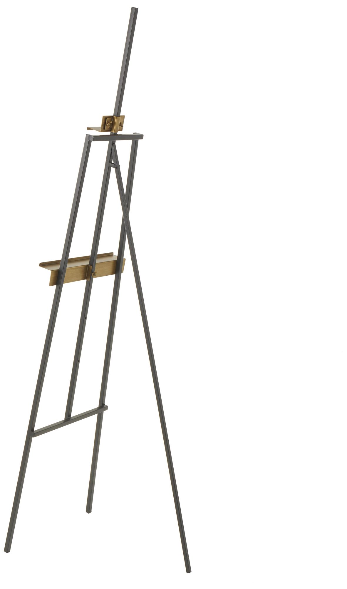 Image 5 Black Metal Industrial Easel, 15" x 24" x 69" more views