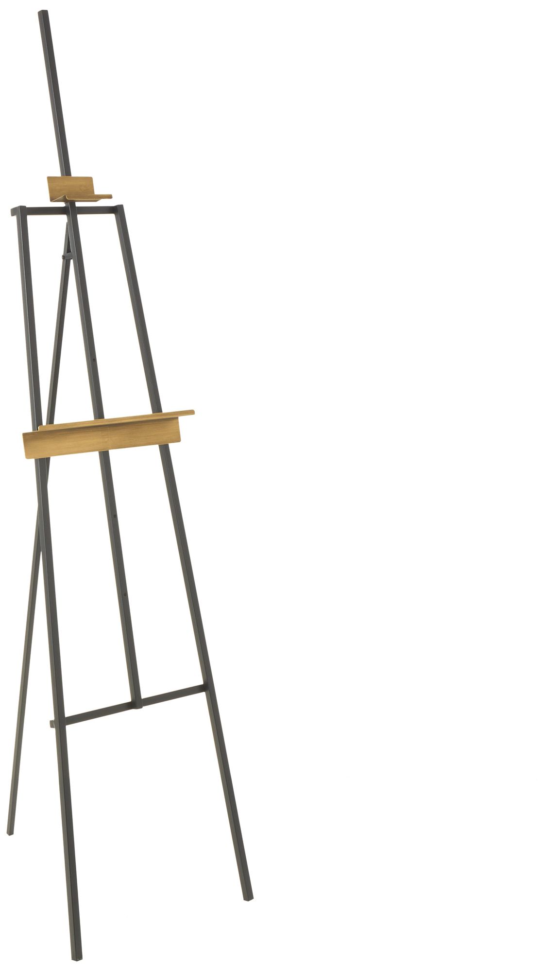 Image 6 Black Metal Industrial Easel, 15" x 24" x 69" more views