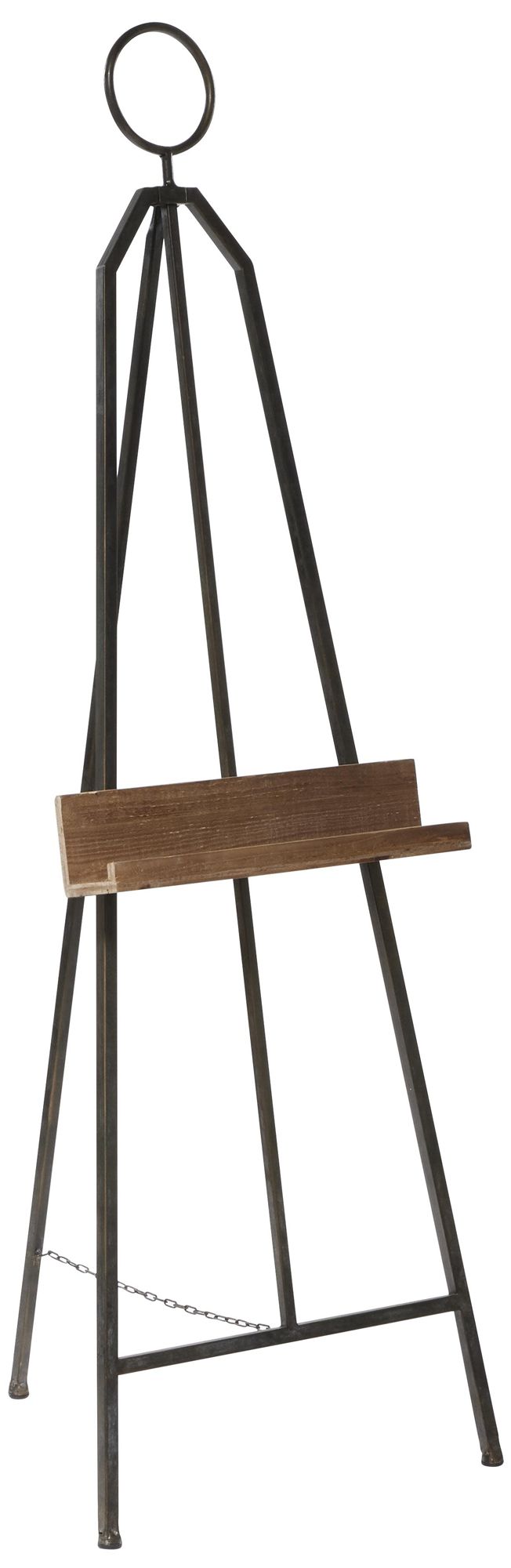 Image 2 Black Metal Industrial Easel, 19" x 21" x 66"