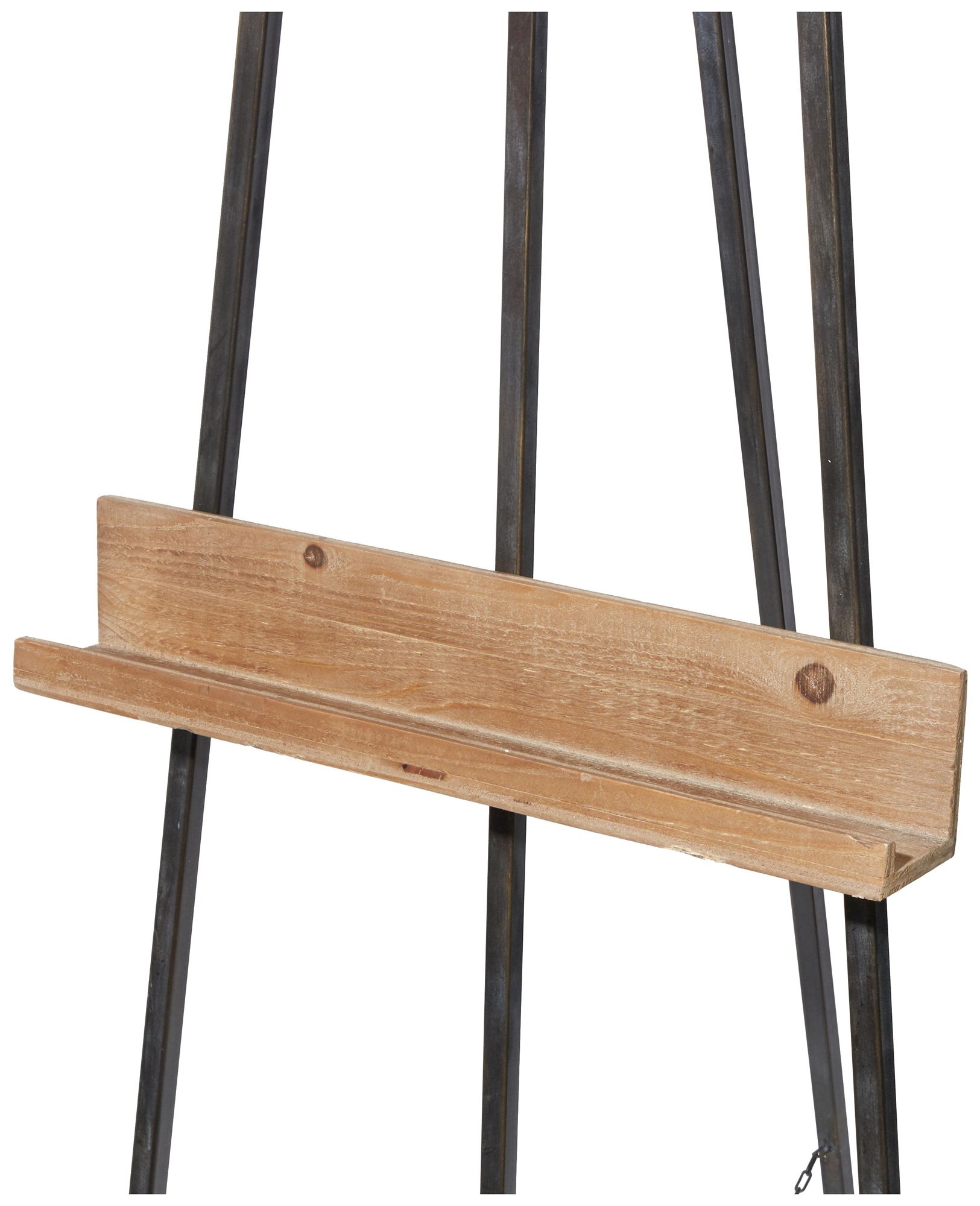 Image 3 Black Metal Industrial Easel, 19" x 21" x 66" more views