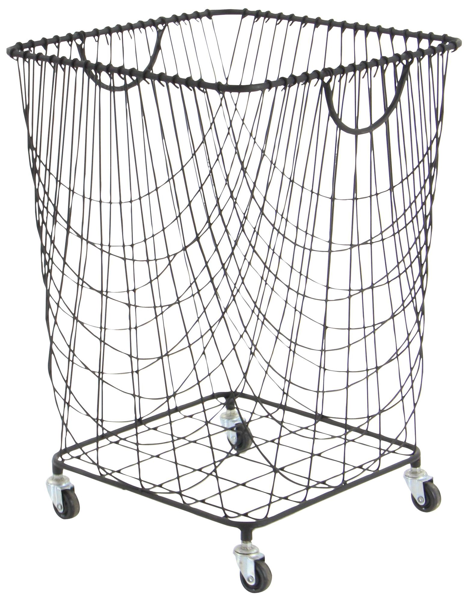 Image 4 Black Metal Industrial Storage Cart, 16" x 16" x 24" more views