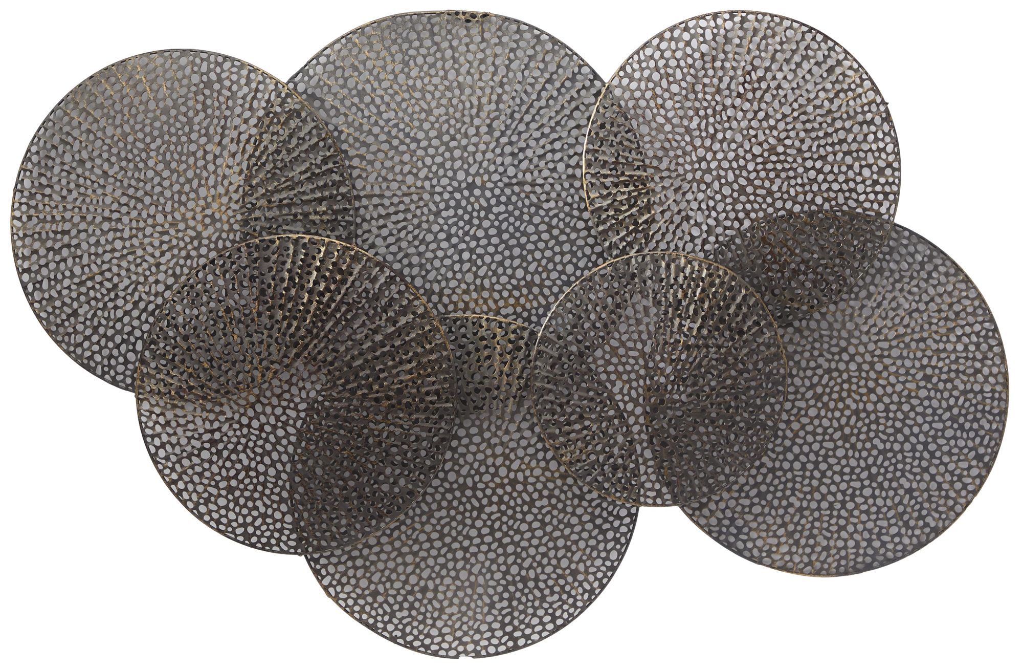 Image 2 Black Metal Industrial Wall Decor, 48" x 3" x 34"