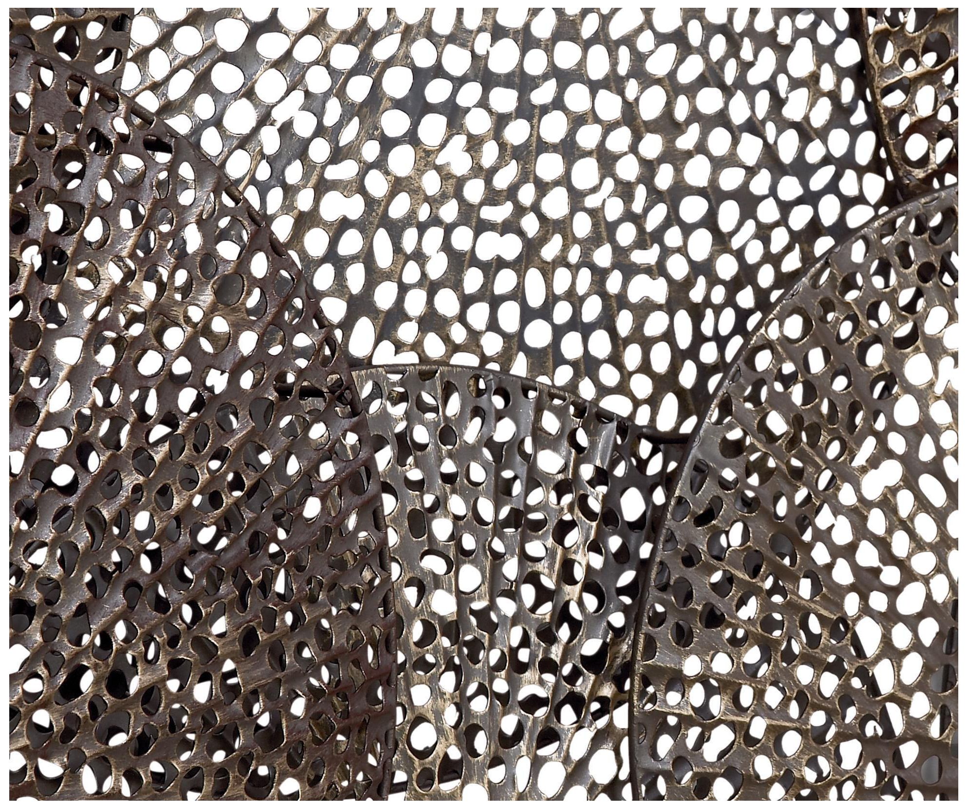 Image 3 Black Metal Industrial Wall Decor, 48" x 3" x 34" more views