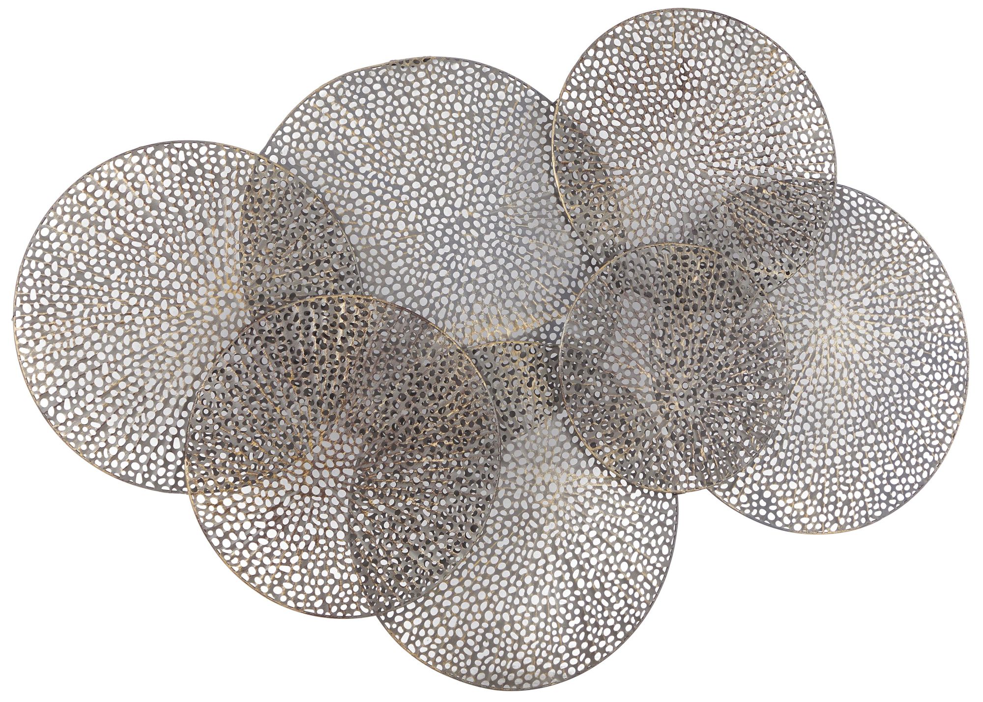 Image 5 Black Metal Industrial Wall Decor, 48" x 3" x 34" more views