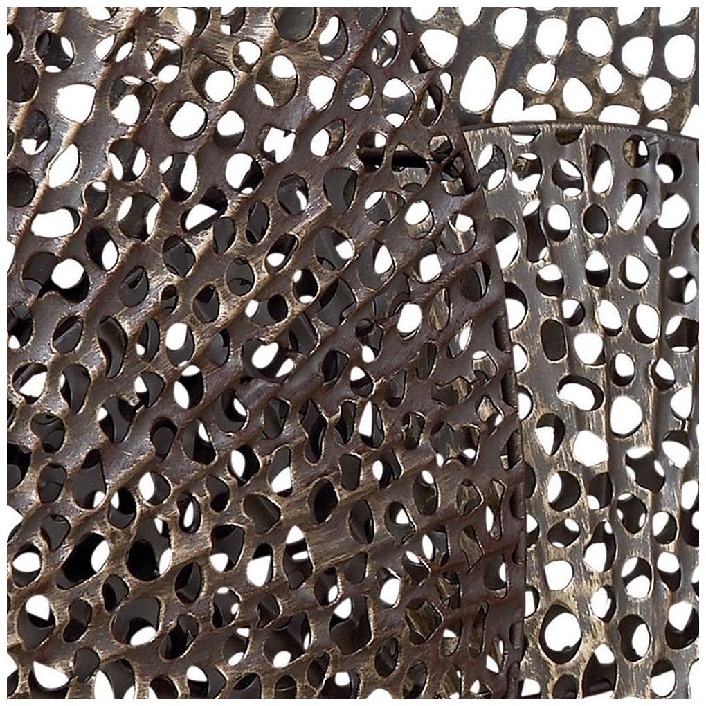 Image 7 Black Metal Industrial Wall Decor, 48" x 3" x 34" more views