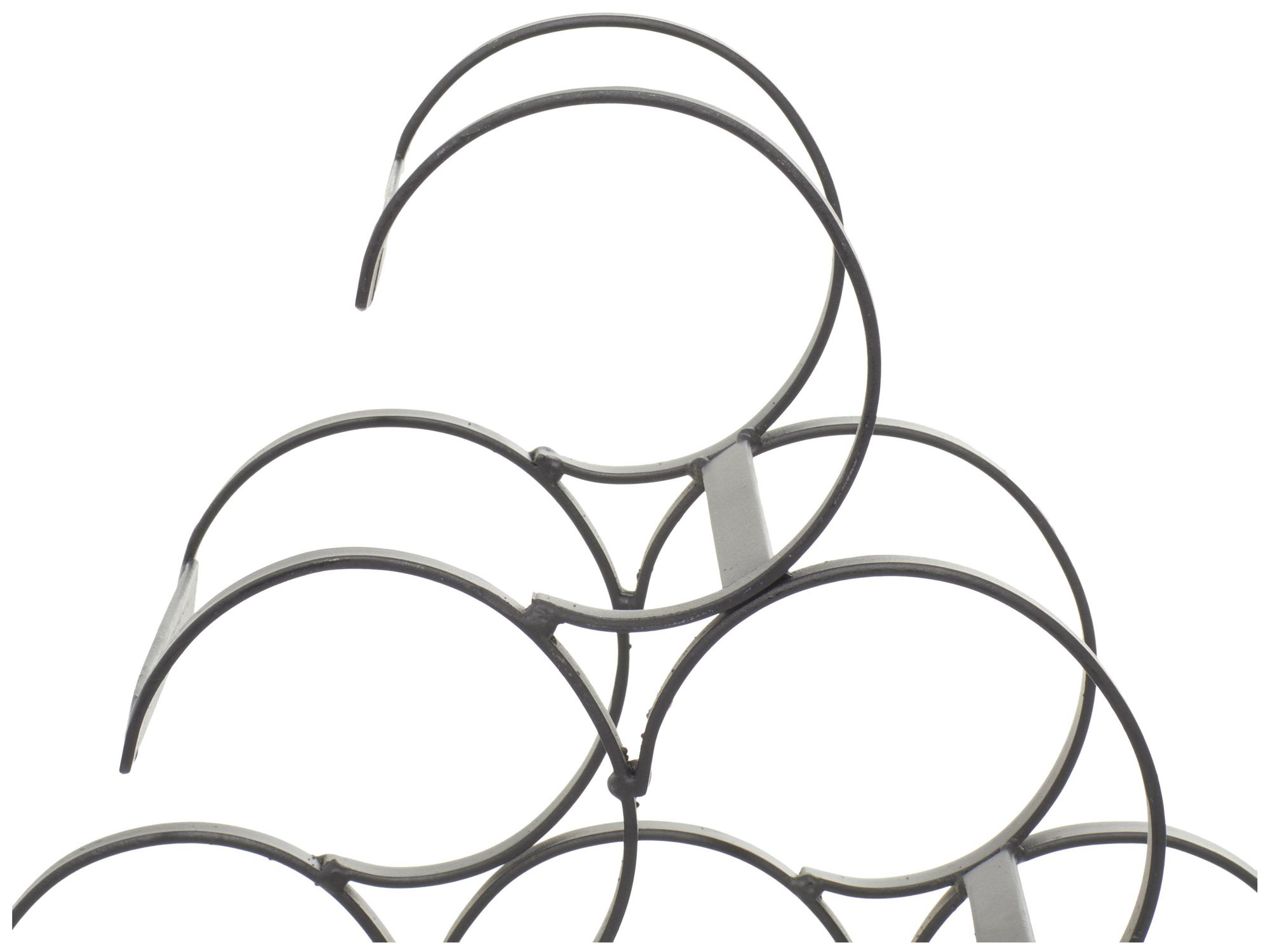 Image 4 Black Metal Industrial Wine Rack, 12" x 7" x 10" more views