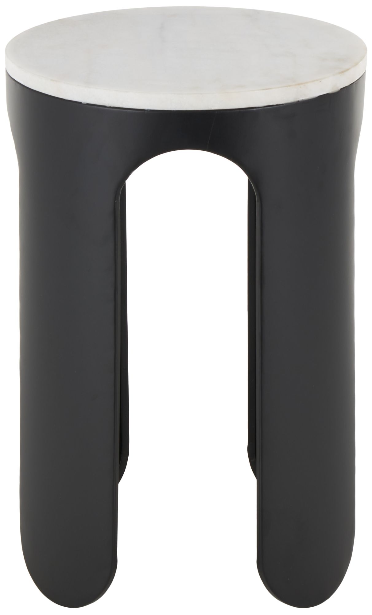 Image 2 Black Metal Modern Accent Table, 15" x 15" x 23"