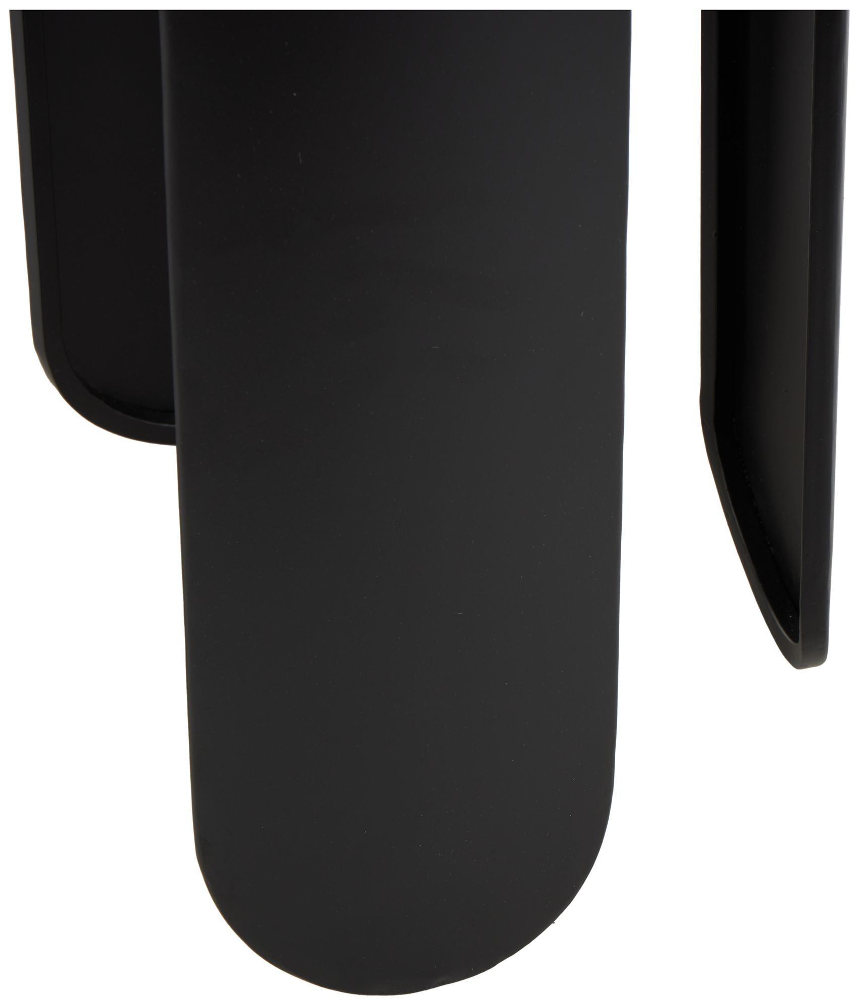 Image 4 Black Metal Modern Accent Table, 15" x 15" x 23" more views