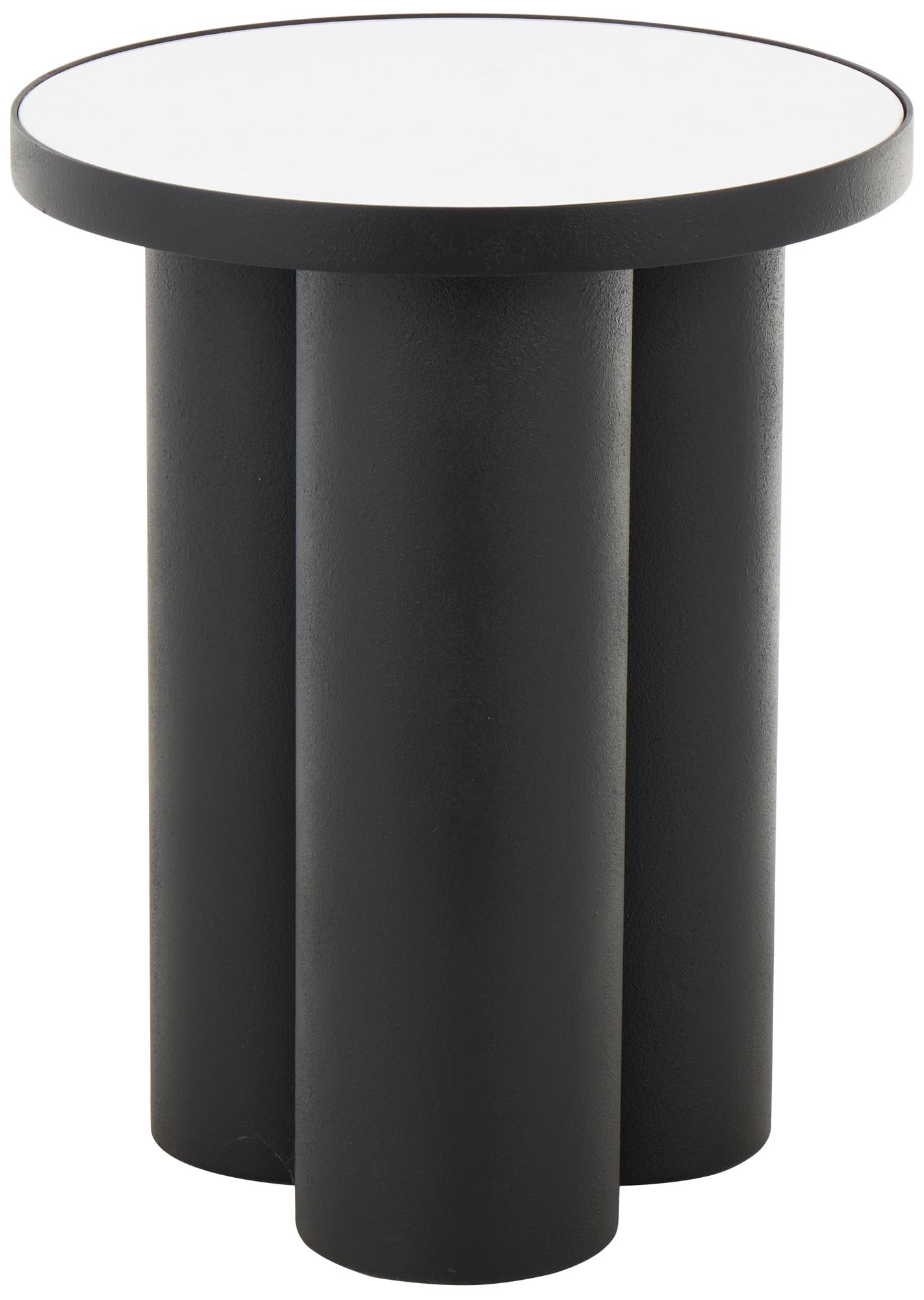 Image 2 Black Metal Modern Accent Table, 16" x 16" x 20"