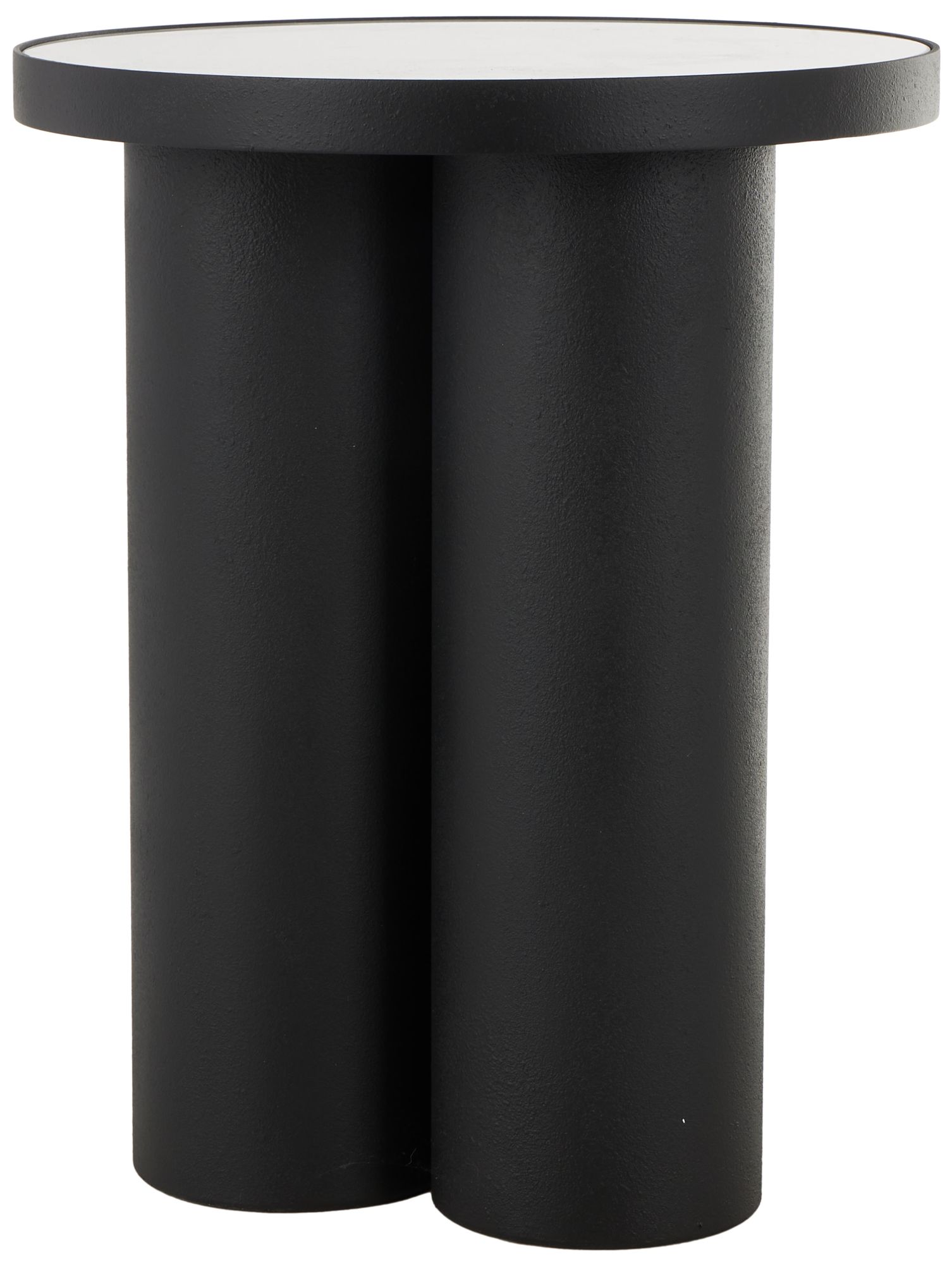 Image 6 Black Metal Modern Accent Table, 16" x 16" x 20" more views