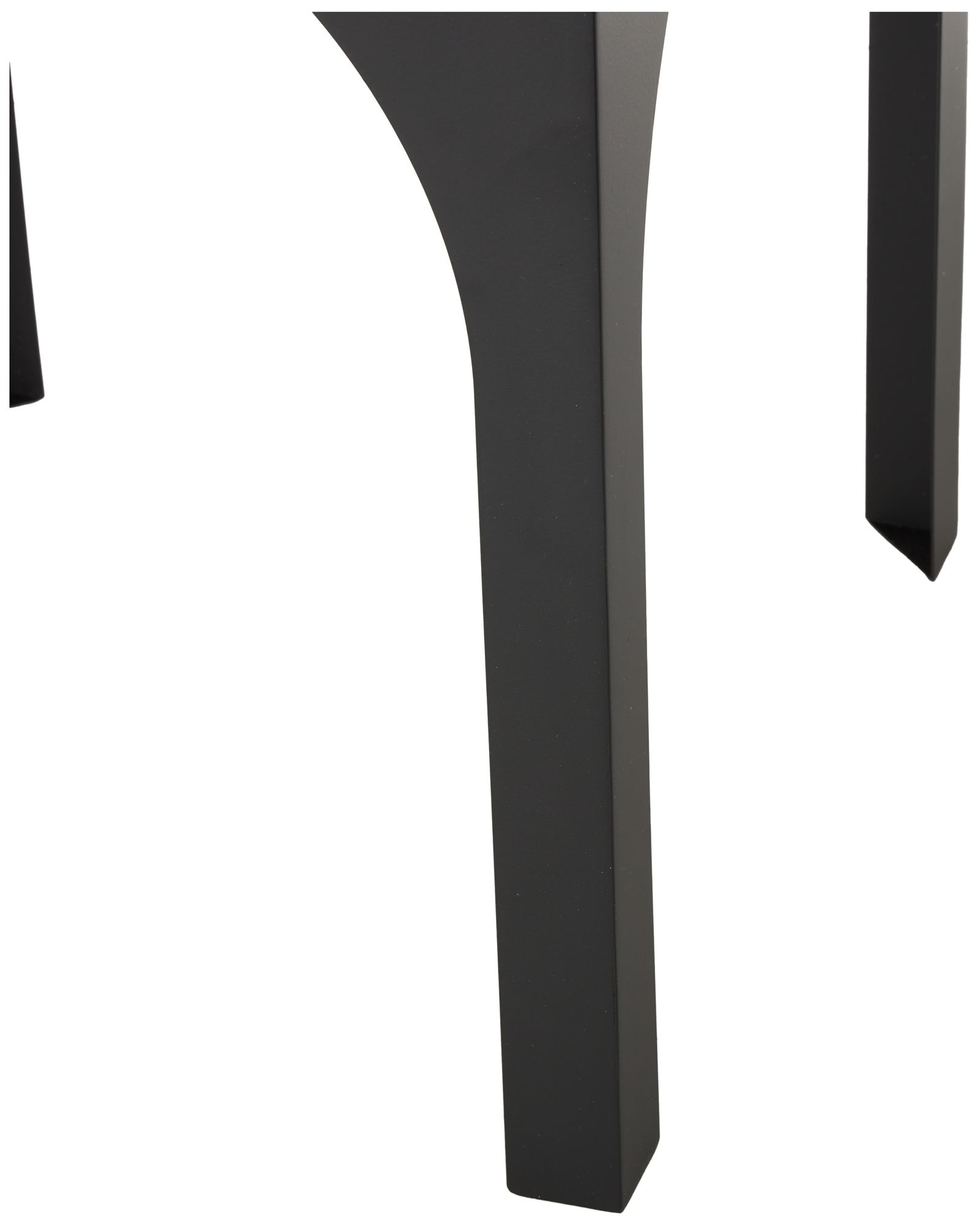 Image 3 Black Metal Modern Accent Table, 18" x 18" x 22" more views