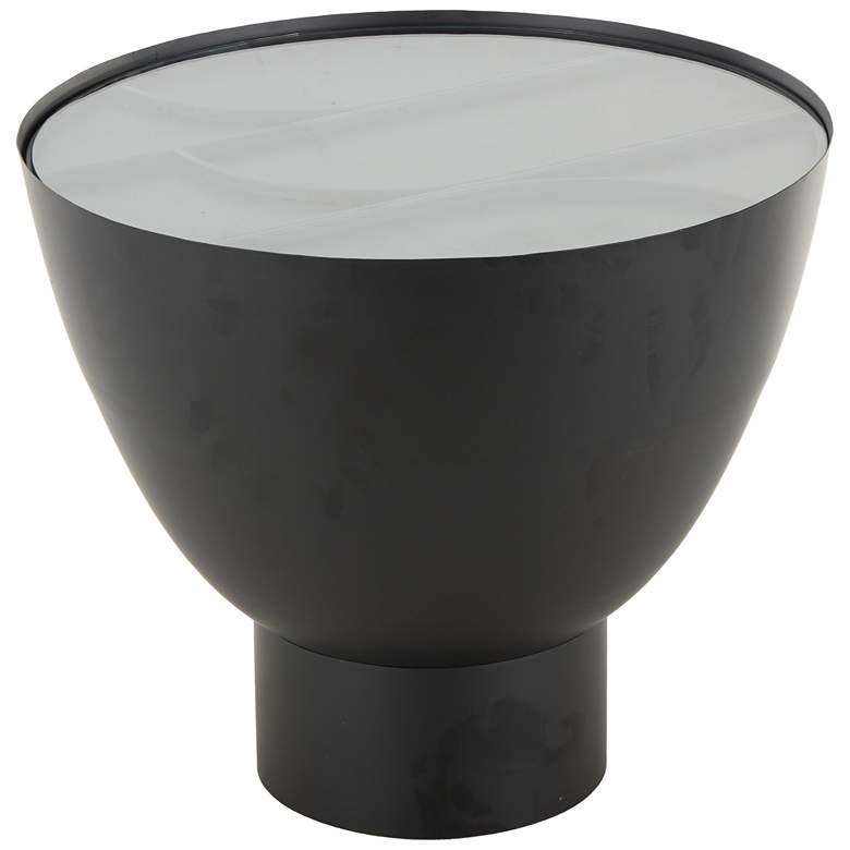 Image 1 Black Metal Modern Accent Table, 22" x 22" x 19"