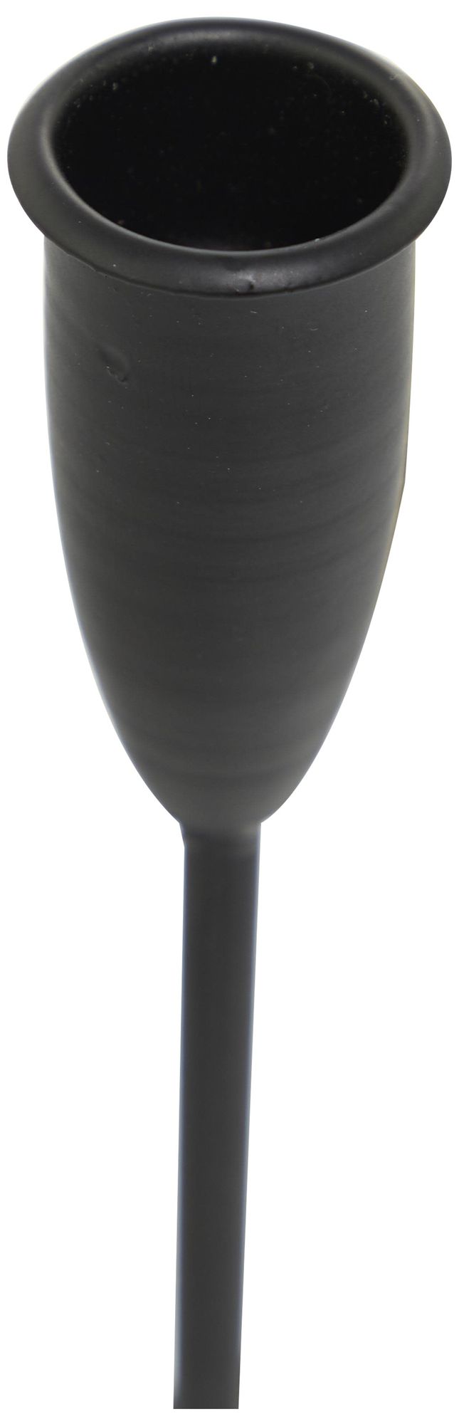 Image 3 Black Metal Modern Candelabra, 21" x 8" x 10" more views