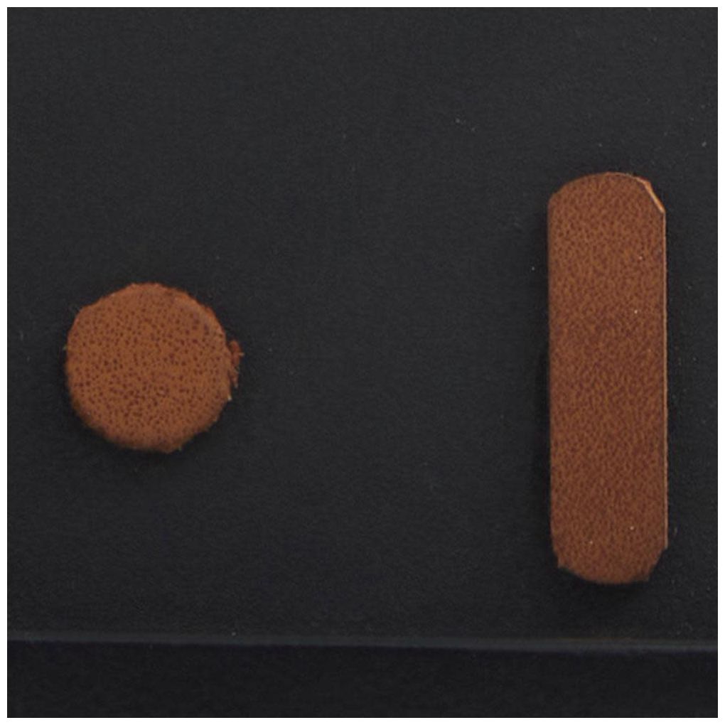 Image 7 Black Metal Modern Clock, 7" x 3" x 8" more views