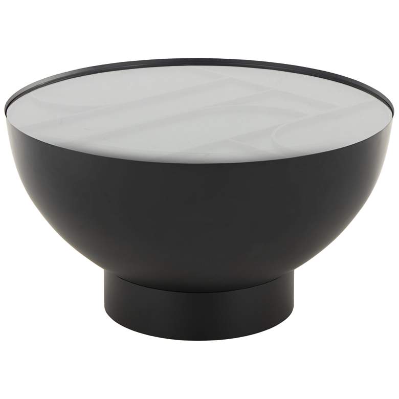 Image 1 Black Metal Modern Coffee Table, 32" x 32" x 18"