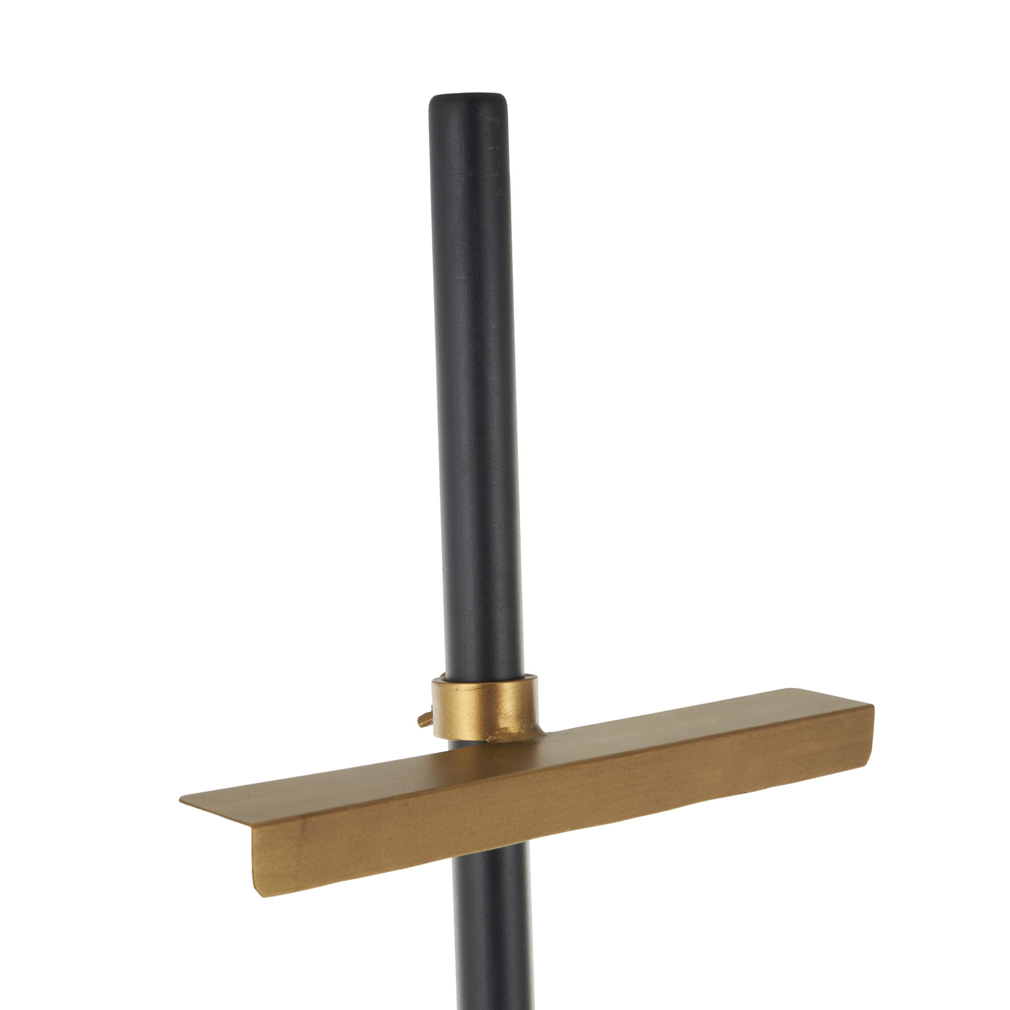 Image 2 Black Metal Modern Easel, 13" x 8" x 65" more views