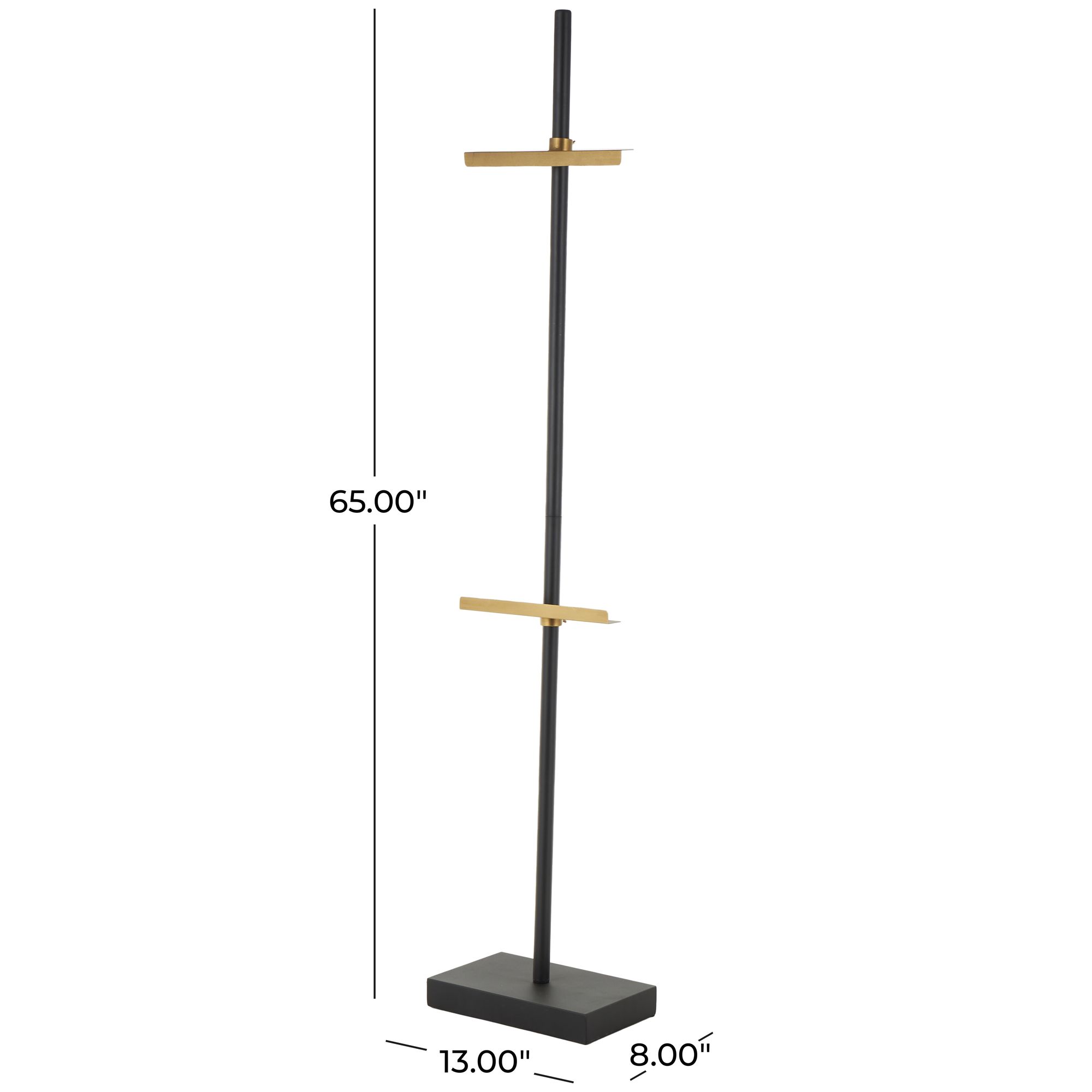 Image 7 Black Metal Modern Easel, 13" x 8" x 65" more views