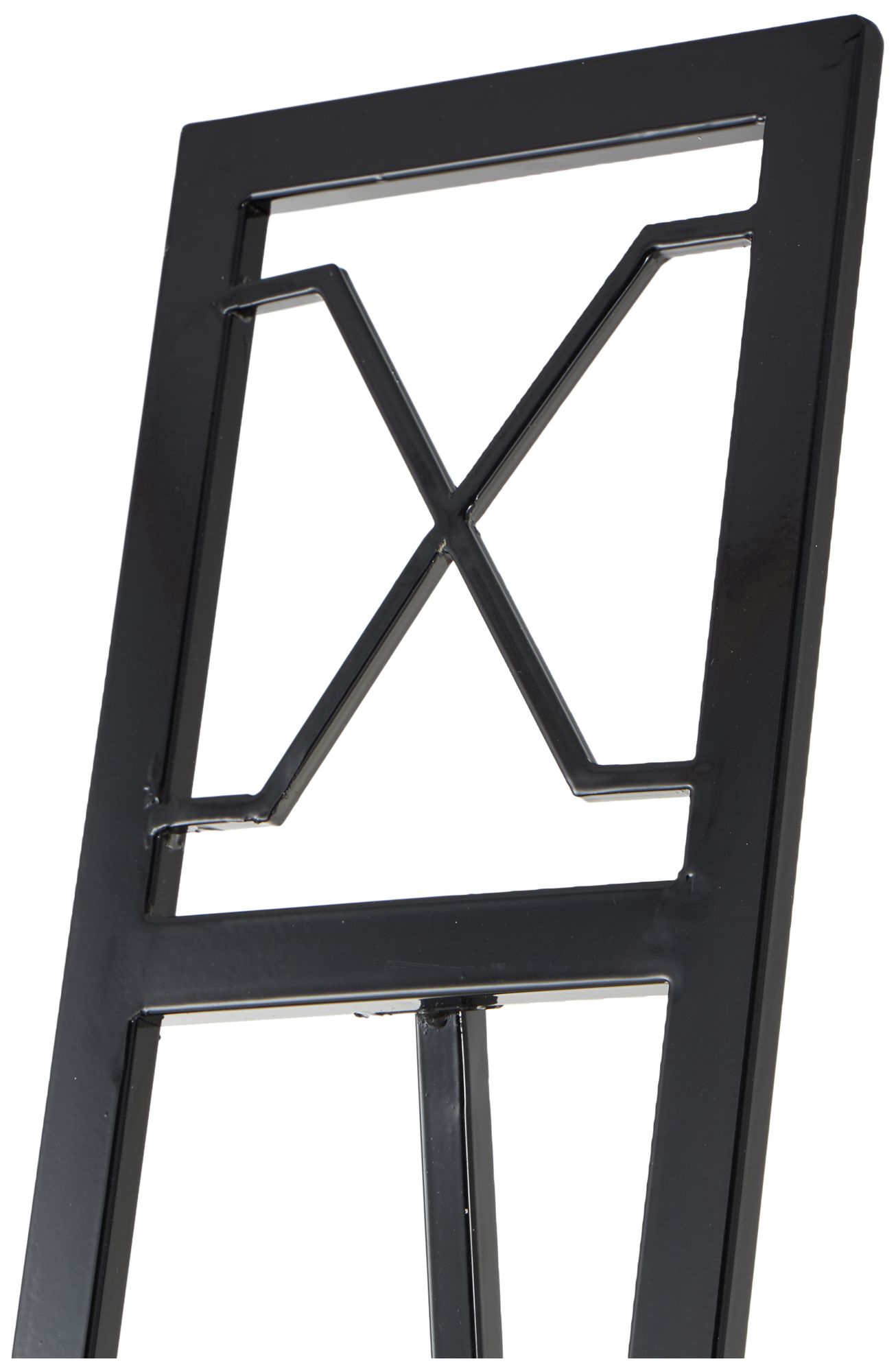 Image 3 Black Metal Modern Easel, 17" x 19" x 70" more views