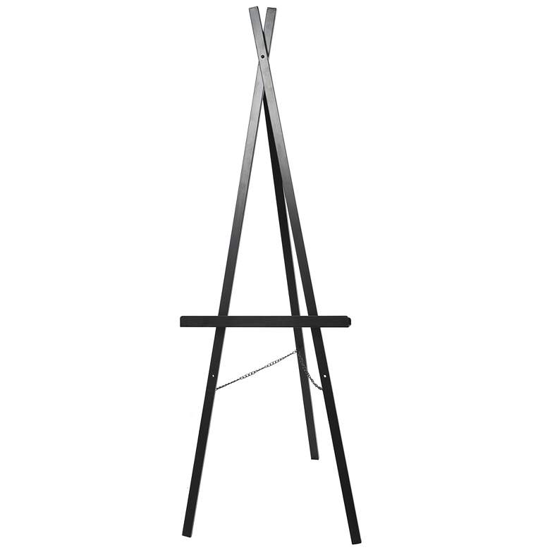 Image 1 Black Metal Modern Easel, 18" x 24" x 56"