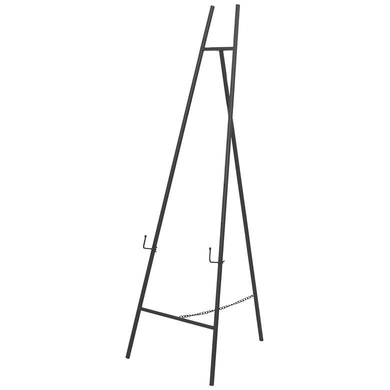 Image 1 Black Metal Modern Easel, 20" x 18" x 56"