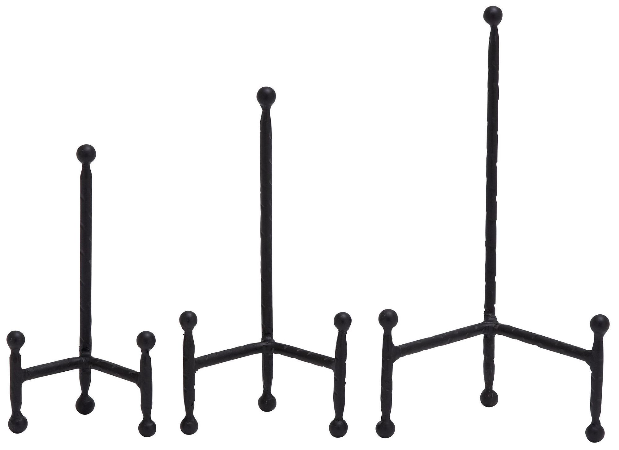 Image 2 Black Metal Modern Easel, S/3 12", 10", 8"H