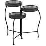 6_Black Metal Modern Plantstand, 17" x 17" x 20" more views