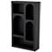 Black Metal Modern Shelving Unit, 28" x 10" x 48"