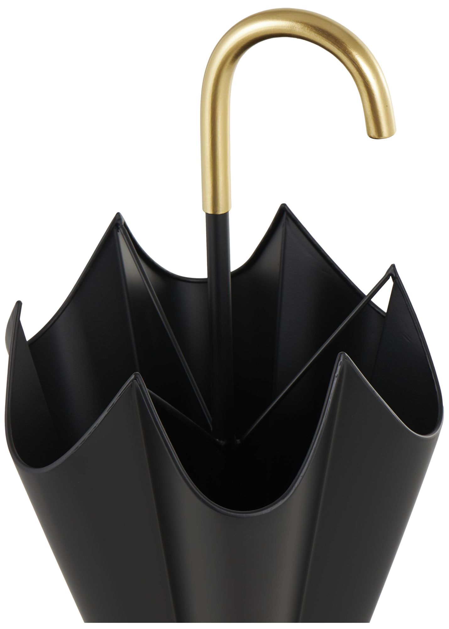 Image 4 Black Metal Modern Umbrella Stand, 10" x 10" x 29" more views