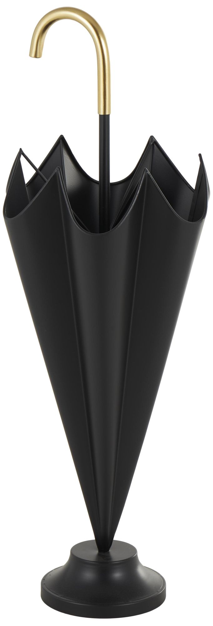 Image 5 Black Metal Modern Umbrella Stand, 10" x 10" x 29" more views