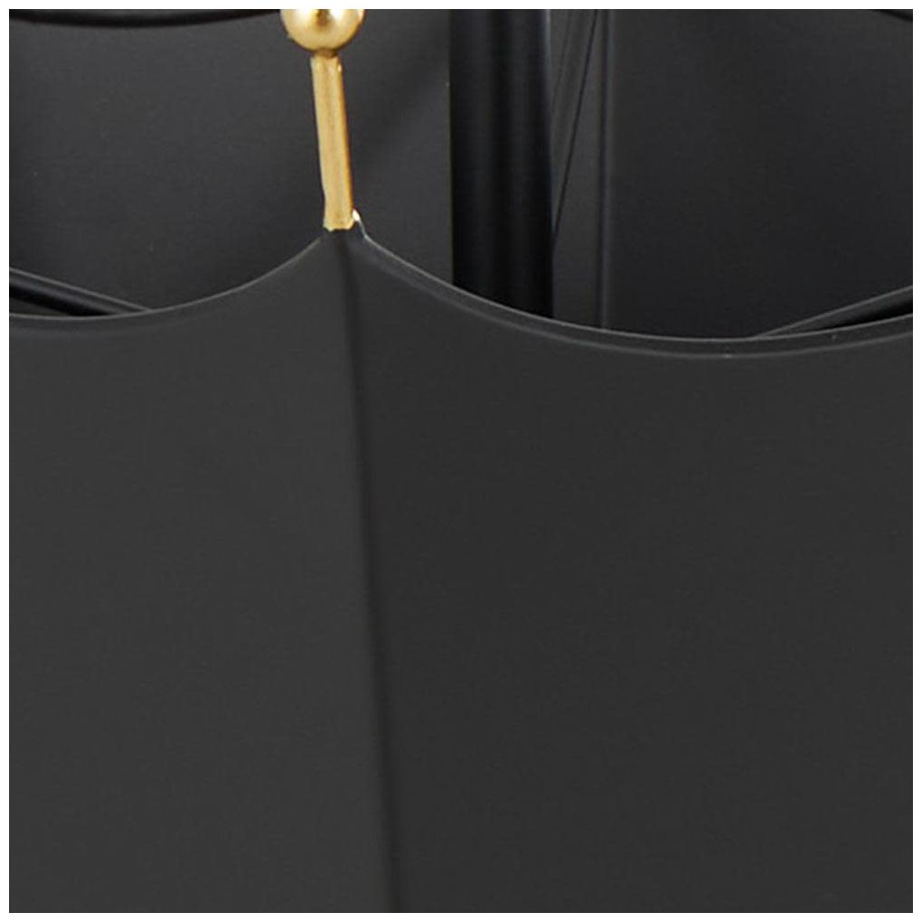 Black Metal Modern Umbrella Stand, 11" x 10" x 28"