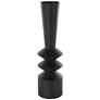 Black Metal Modern Vase, 6" x 6" x 22"